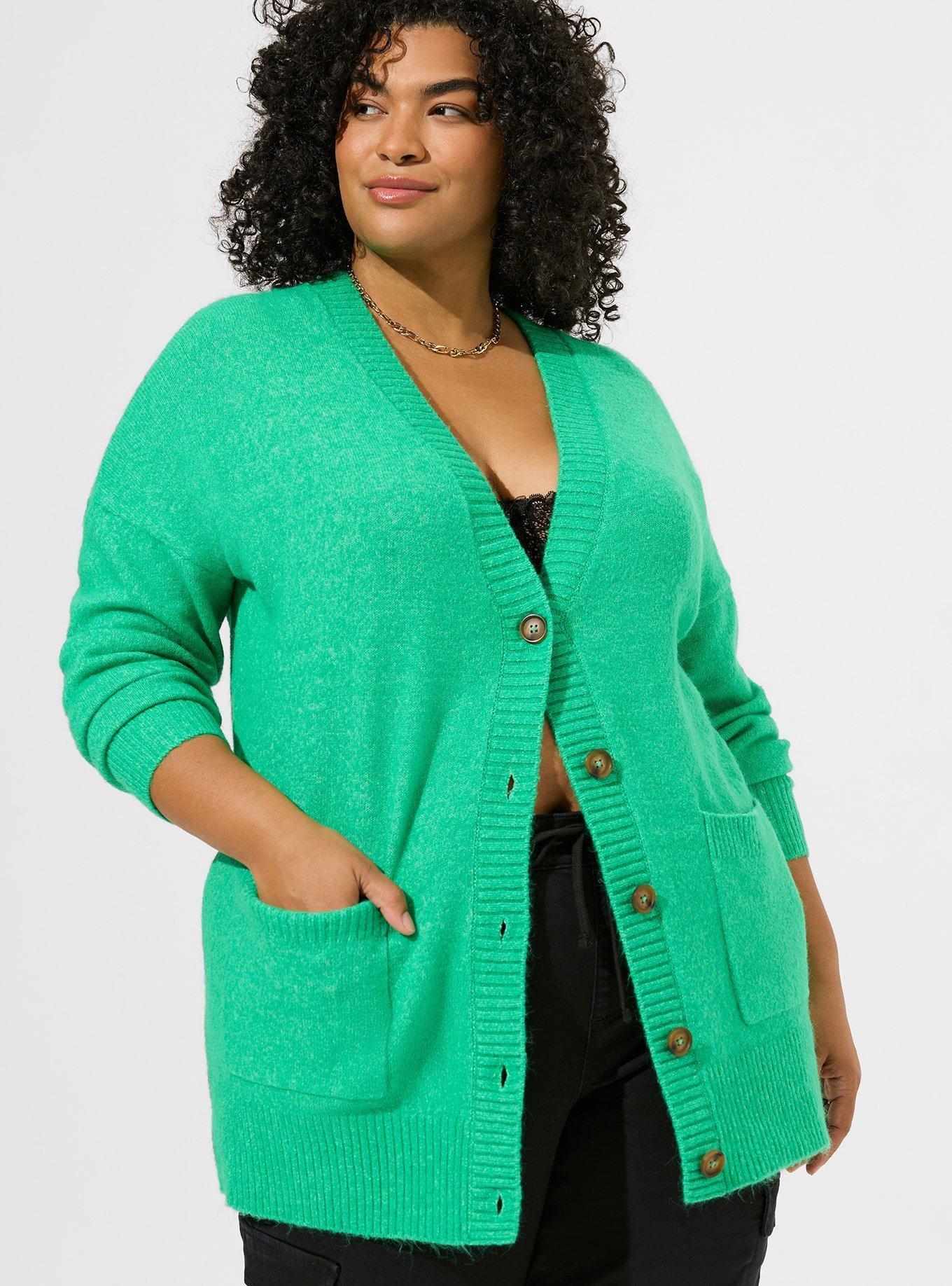 Plus Size - Vegan Cashmere Oversized Cardigan Sweater - Torrid