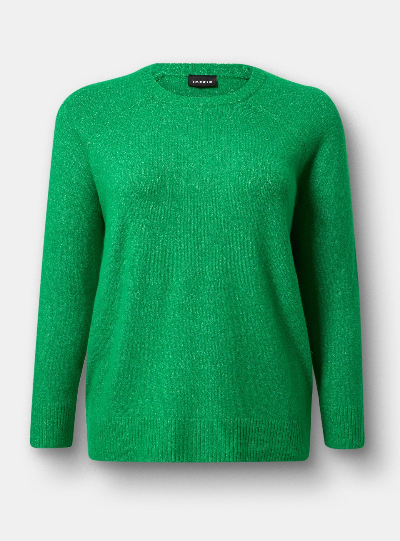 Vegan Cashmere Pullover Sweater, JELLY BEAN, hi-res