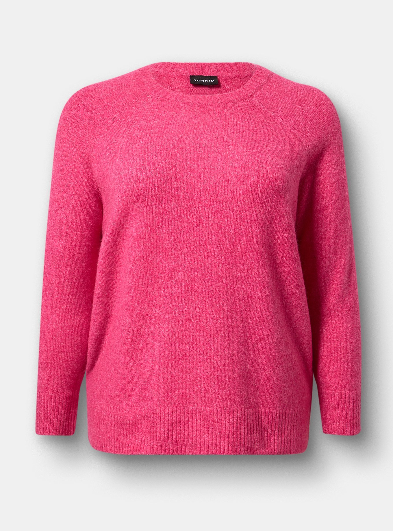 Vegan Cashmere Pullover Sweater, BEETROOT PURPLE, hi-res