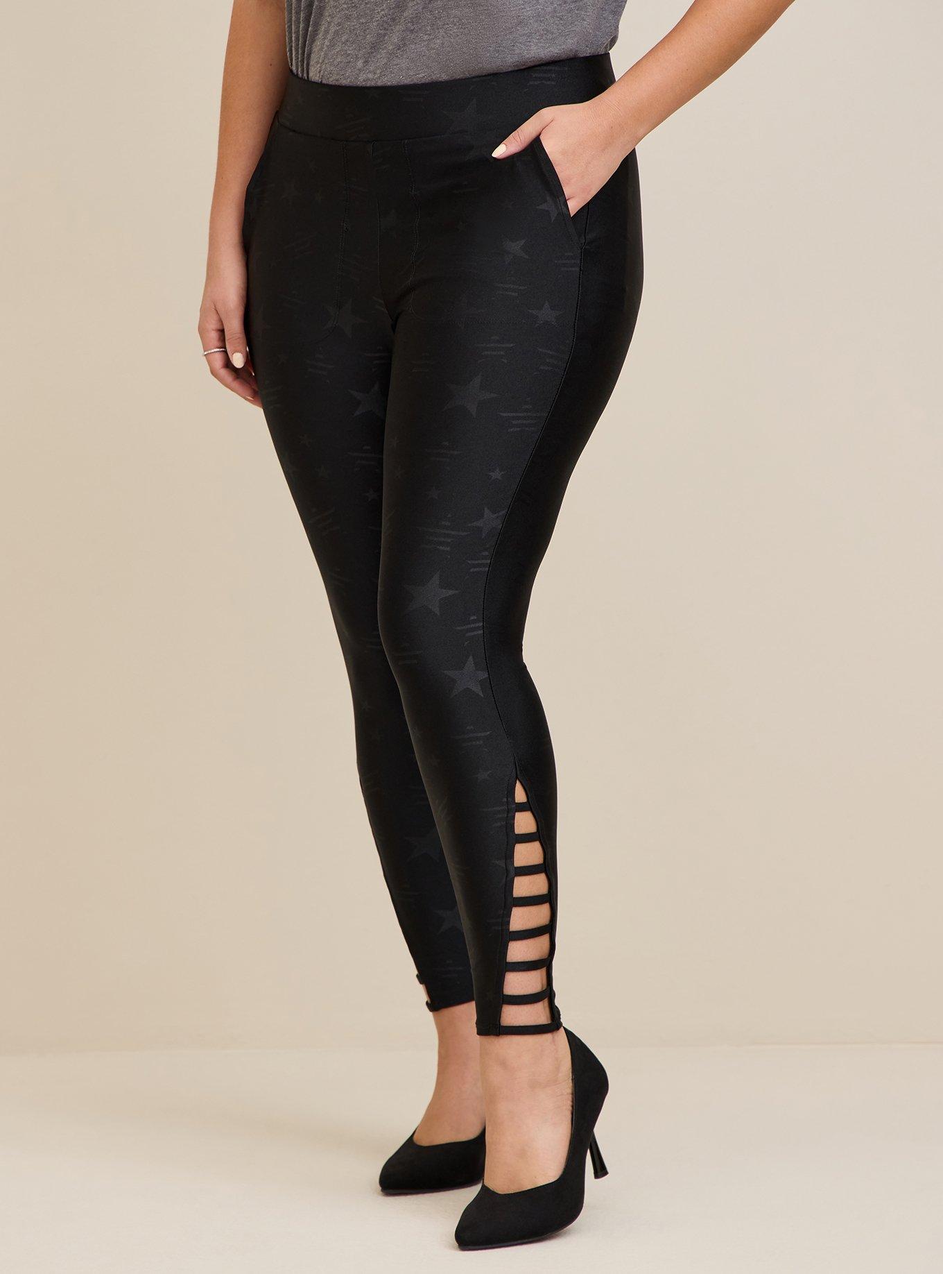 Plus Size - Side Lattice Leggings - Torrid