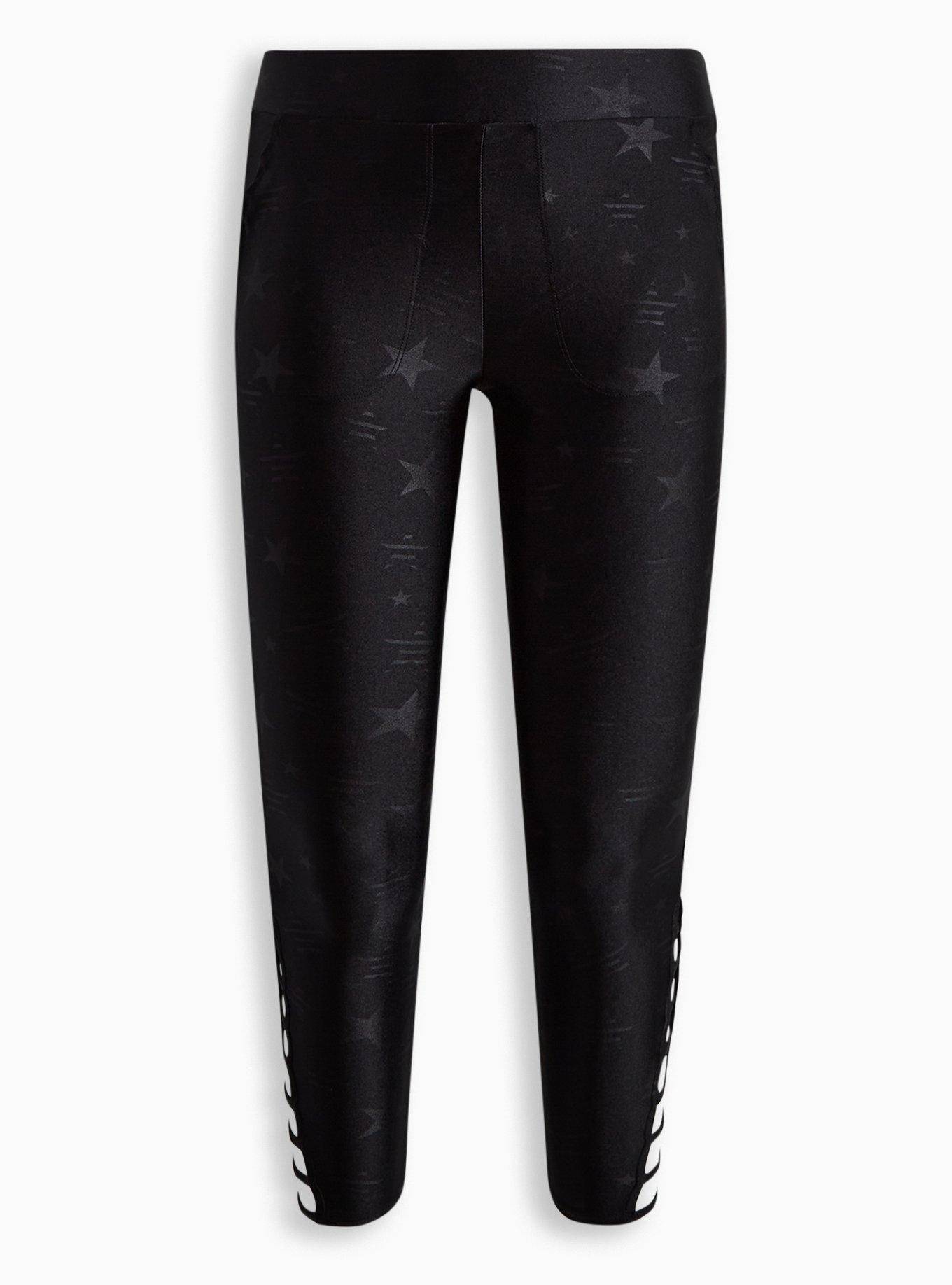 Crackle Embossed Moto Leggings