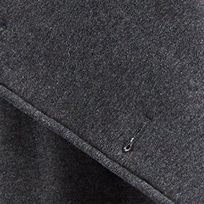 Fleece Drape Front Jacket, CHARCOAL, swatch
