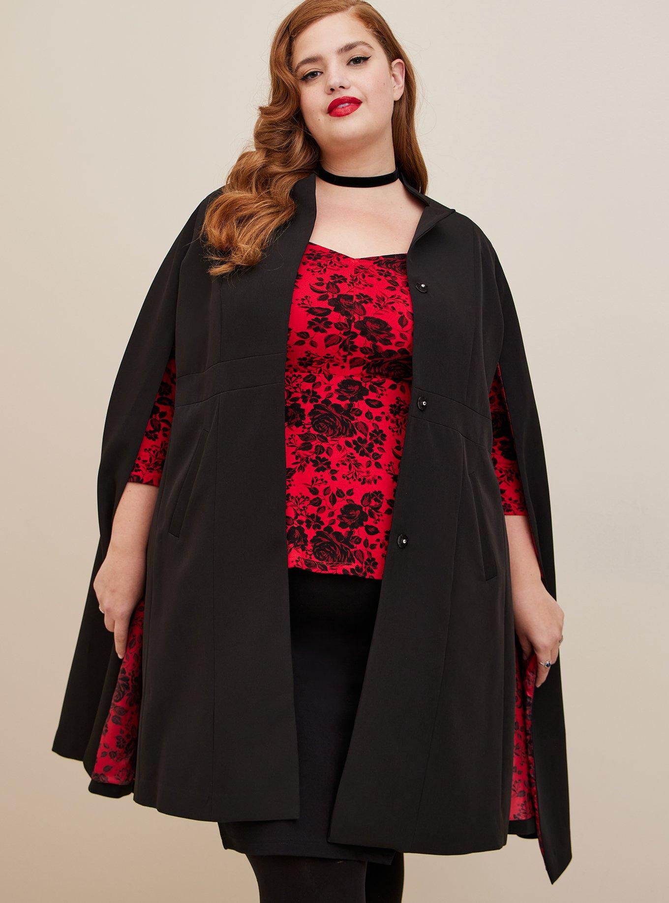 Plus Size Retro Chic Cape Coat Torrid