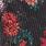 Plus Size Sequin Velvet Maxi Kimono, FLORAL BLACK, swatch