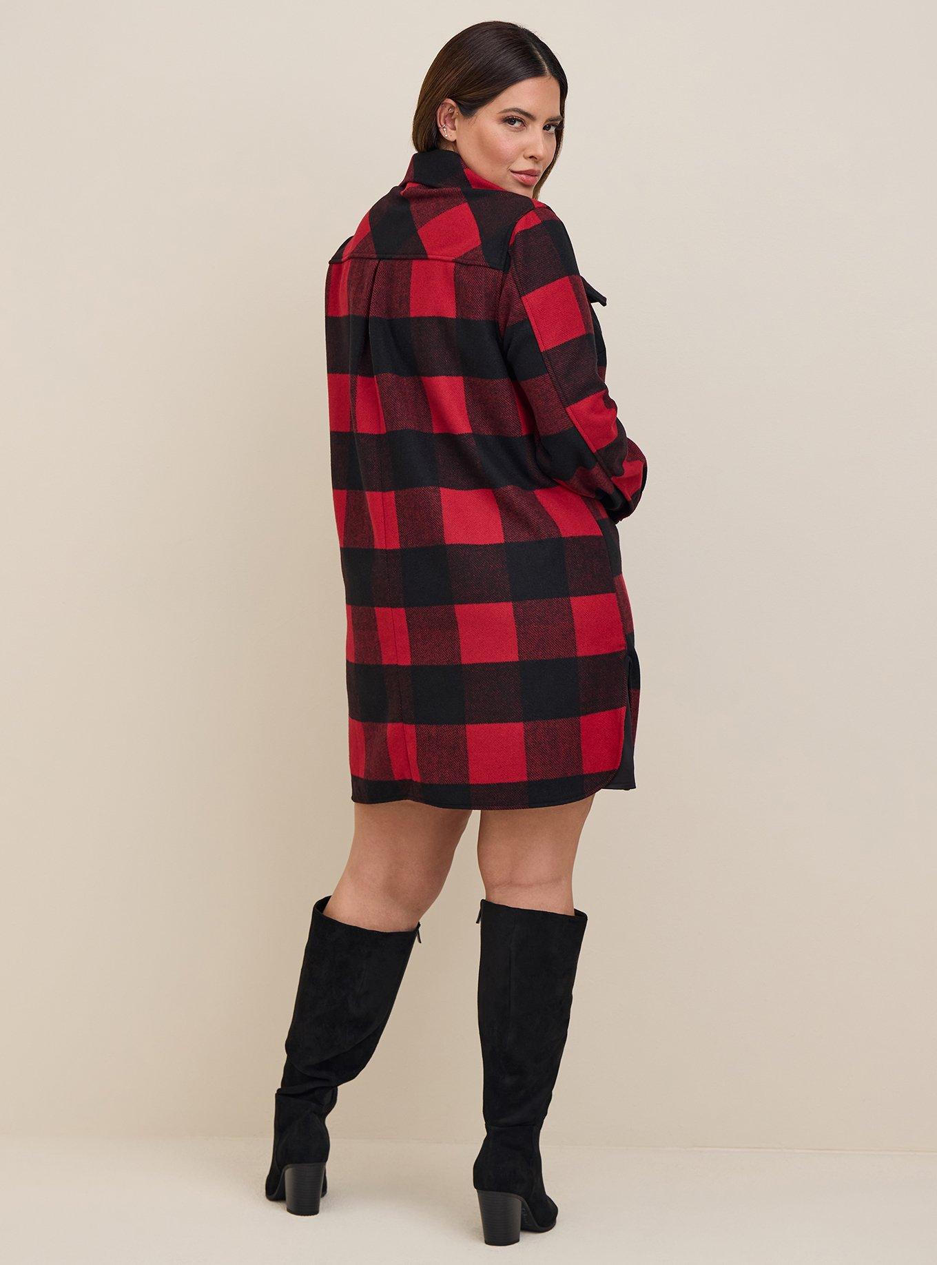 SHOPESSA Plus Size Winter Coats for Women Shackets for Women 2023 Fall Wool  Blend Plaid Shacket Cute Clothes for Teen Girls