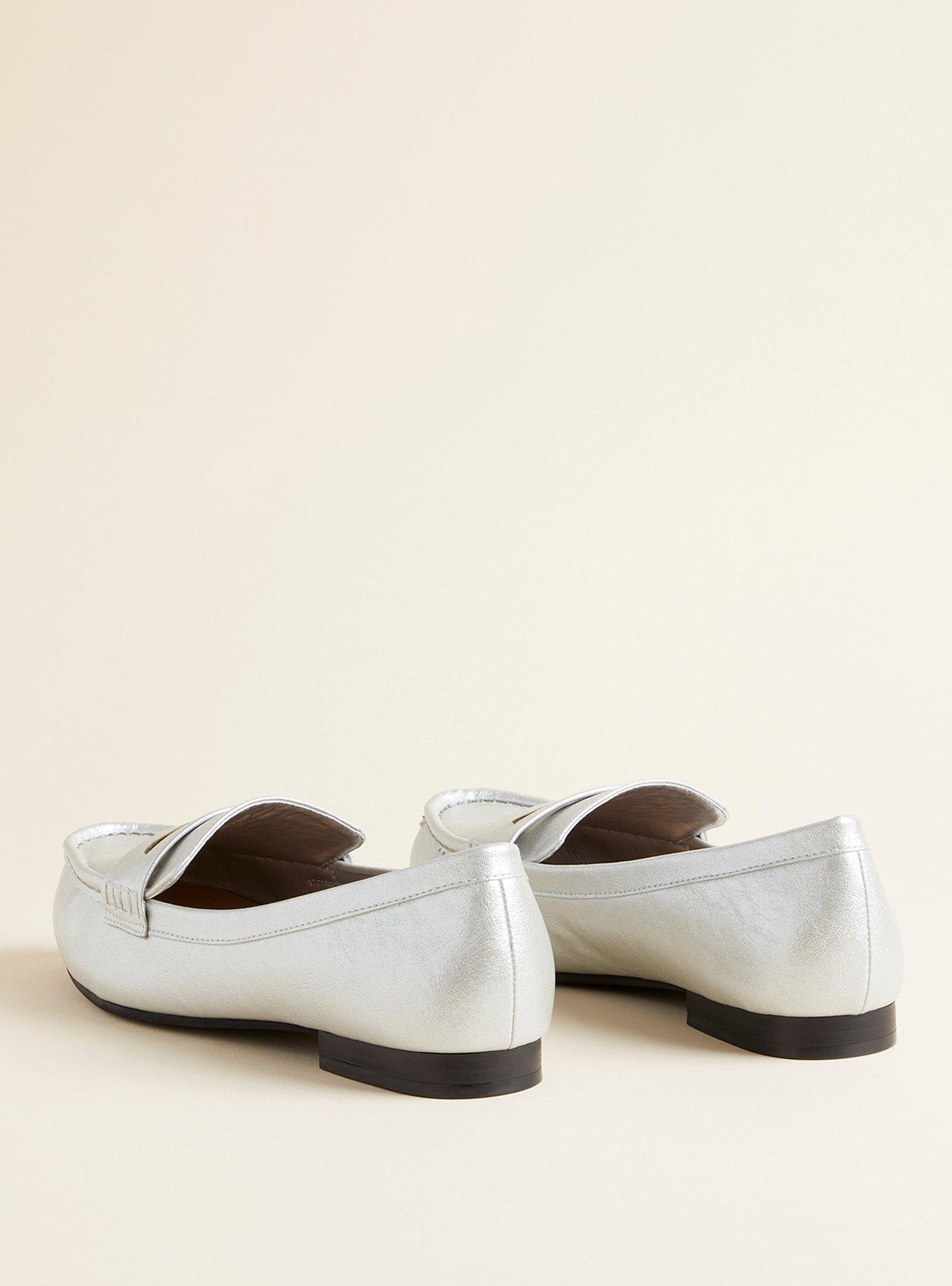 Elaris Tweed & Faux Leather Loafers
