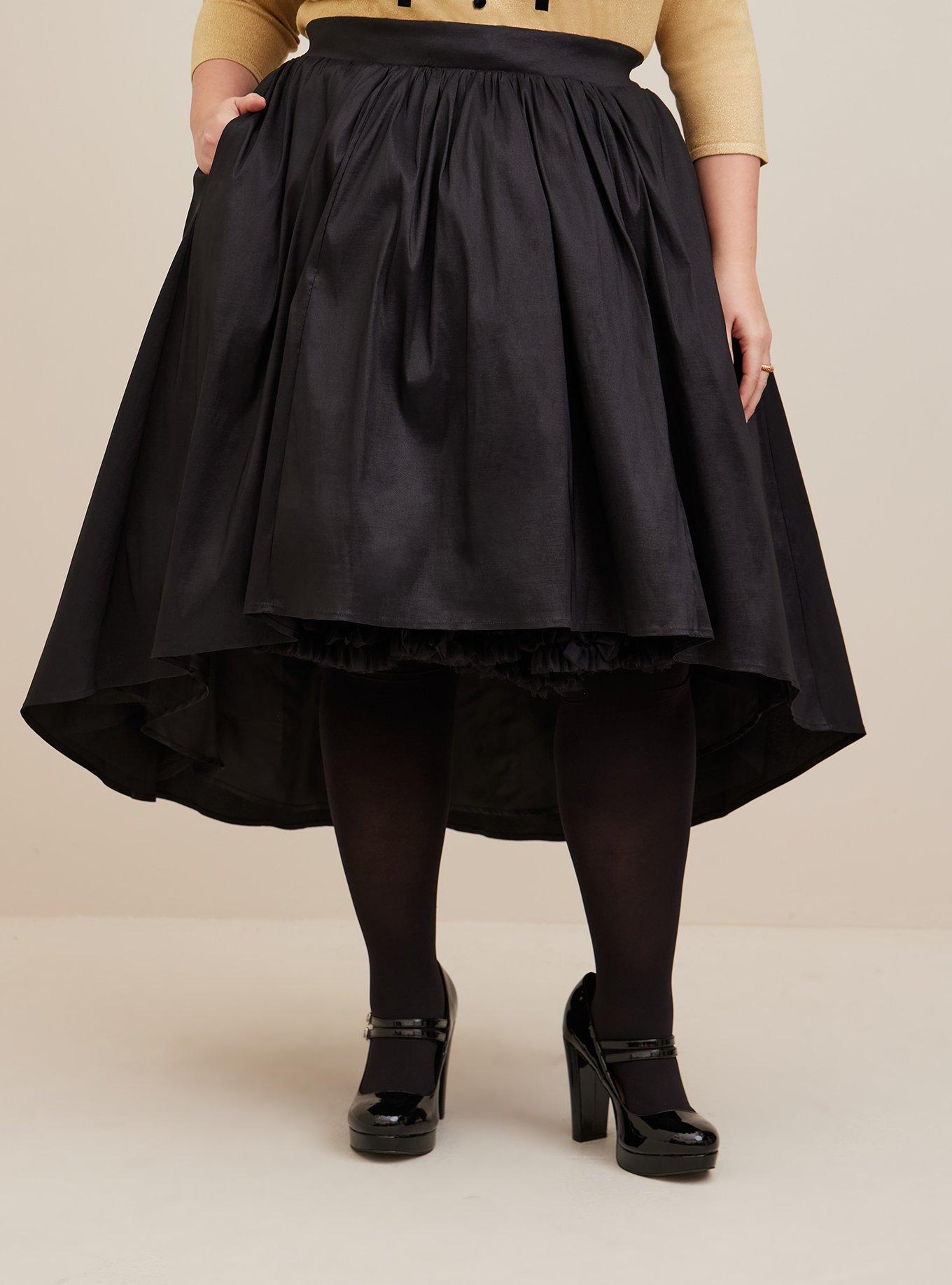 Plus Size - Layering Midi Petticoat - Tulle Black - Torrid