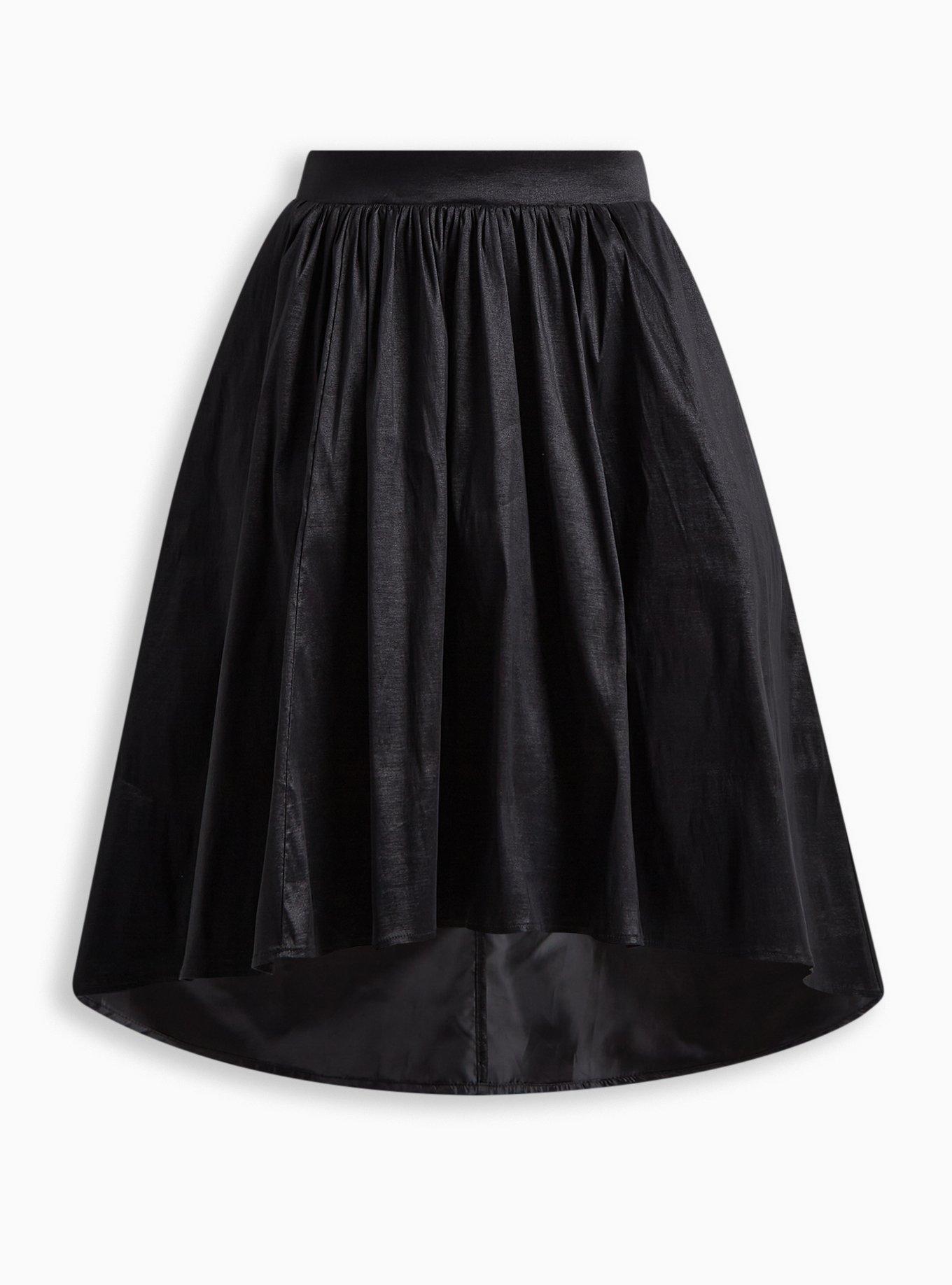 Plus Size - Midi Tulle Hi-Lo Taffeta Skirt - Torrid