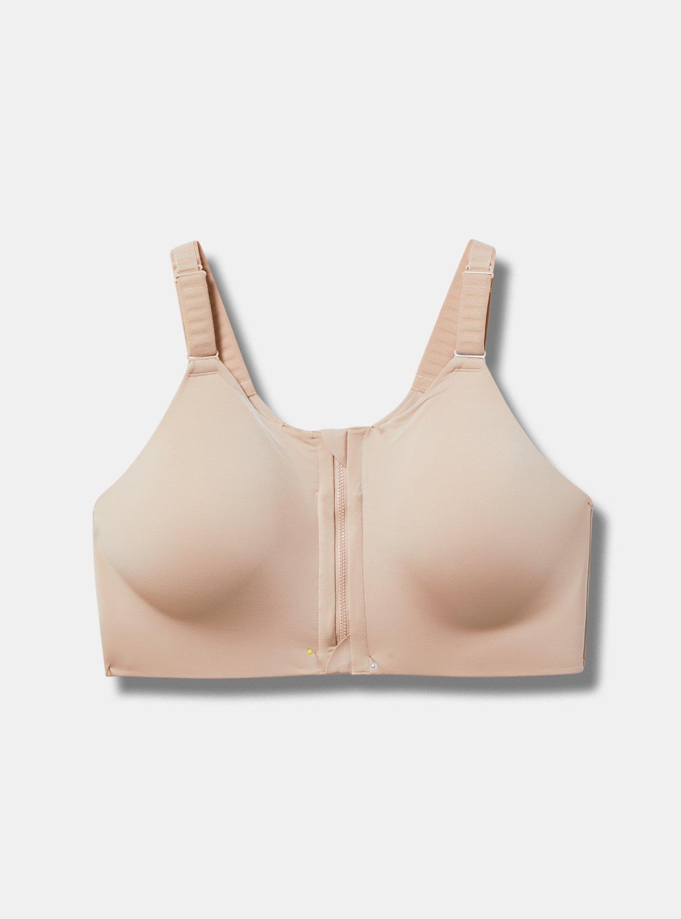 High Impact Wireless Zip Front Active Sports Bra