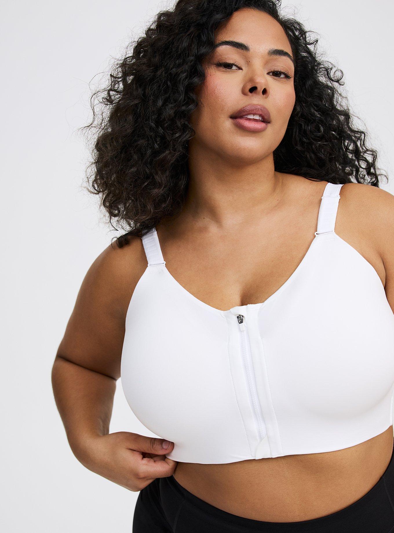 Wire-Free Hi-Impact Zip-Front Sports Bra