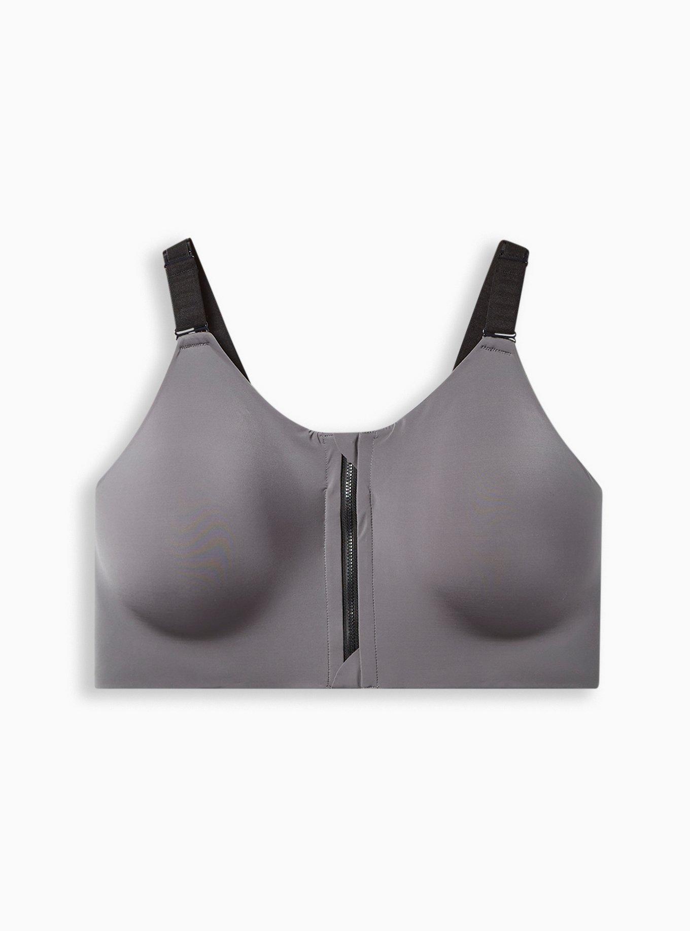 Torrid 46C Sports Bra Gray Black High Impact Women's New