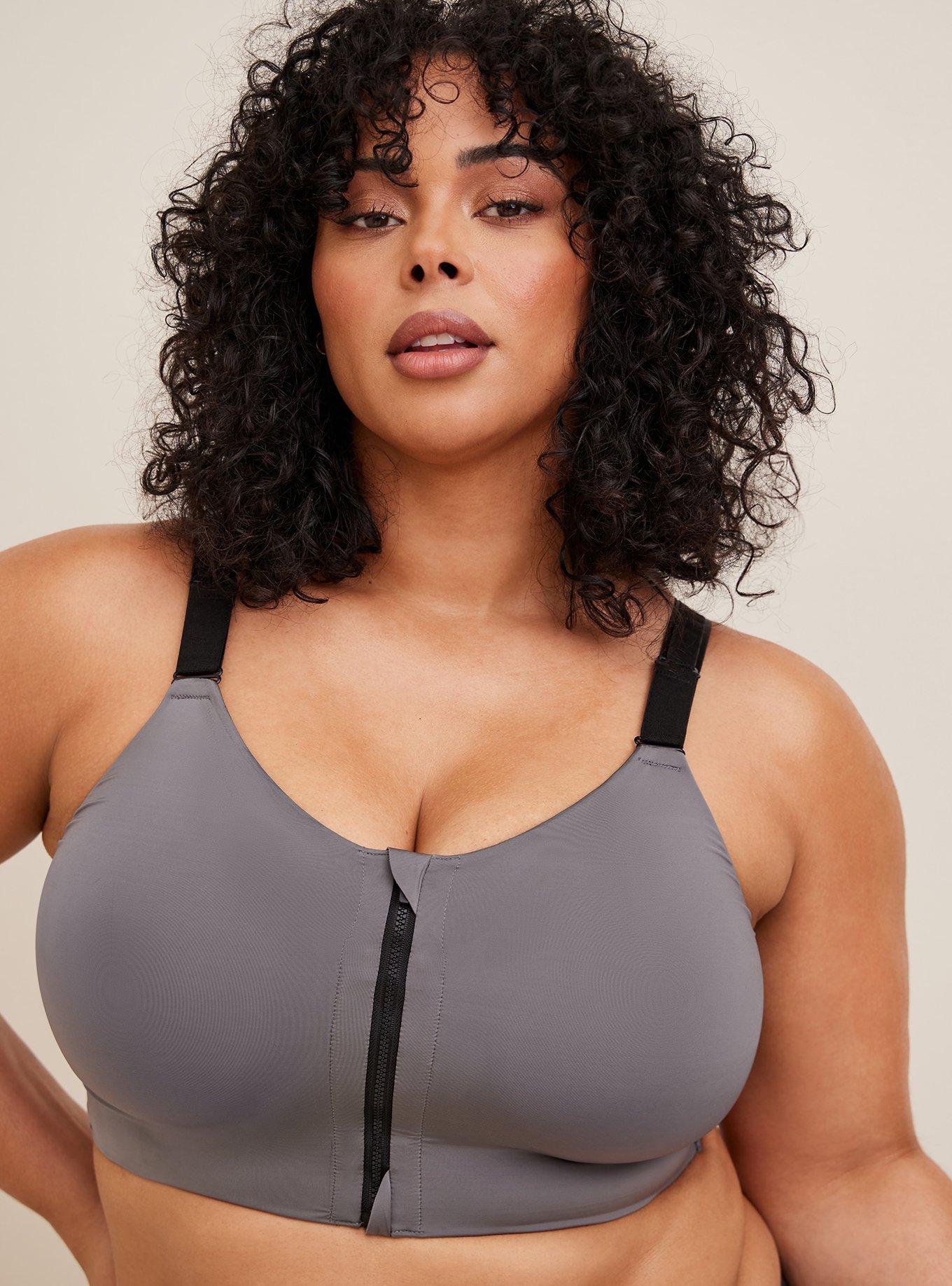 Wire-Free Hi-Impact Zip-Front Sports Bra