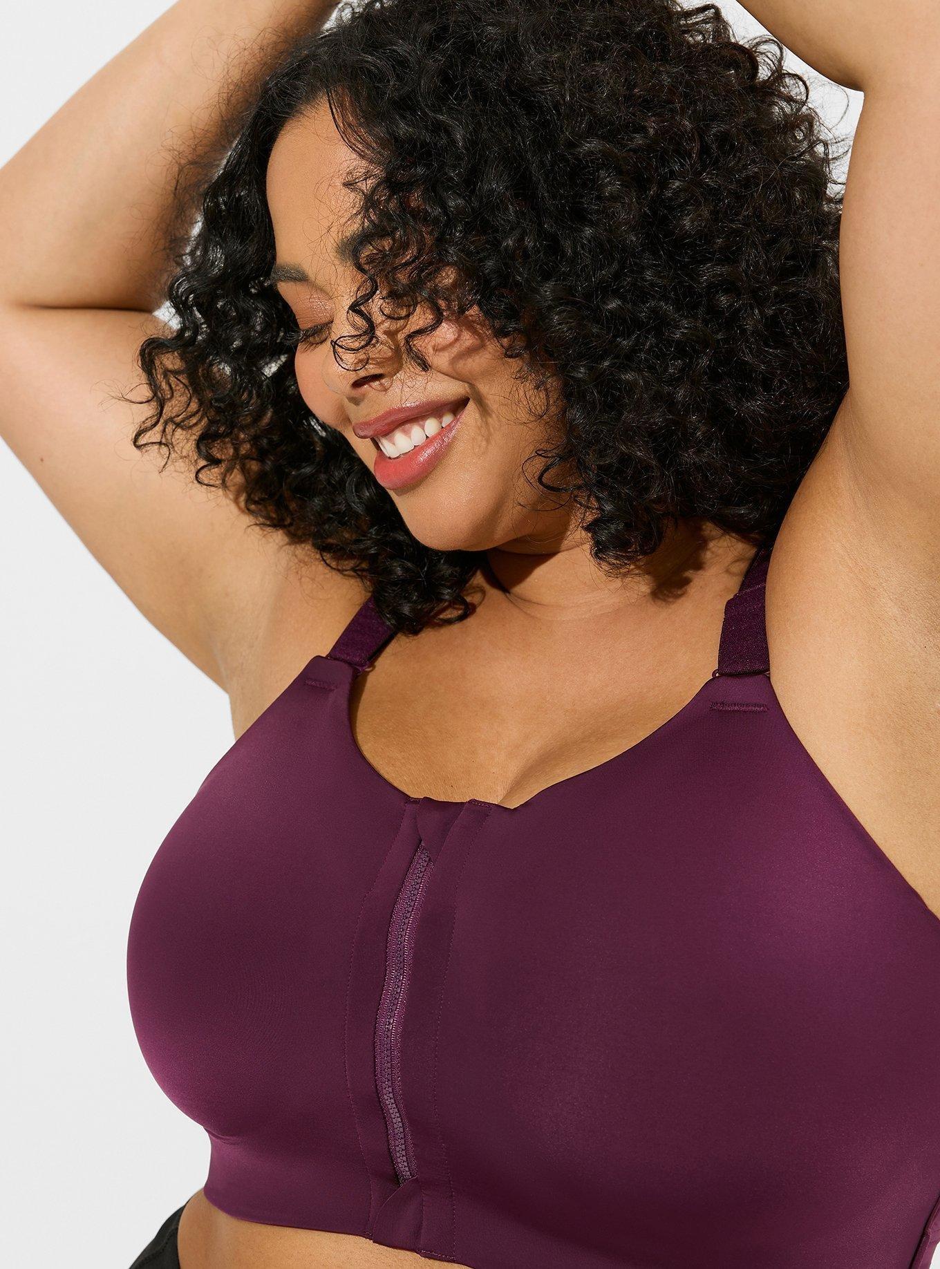 Womens Sports Bras, Zipper Front High Impact Support Strappy Back plus size sports  bra, Workout tops for women, Zipper vest (Color : Purple, Size : XL) :  : Fashion