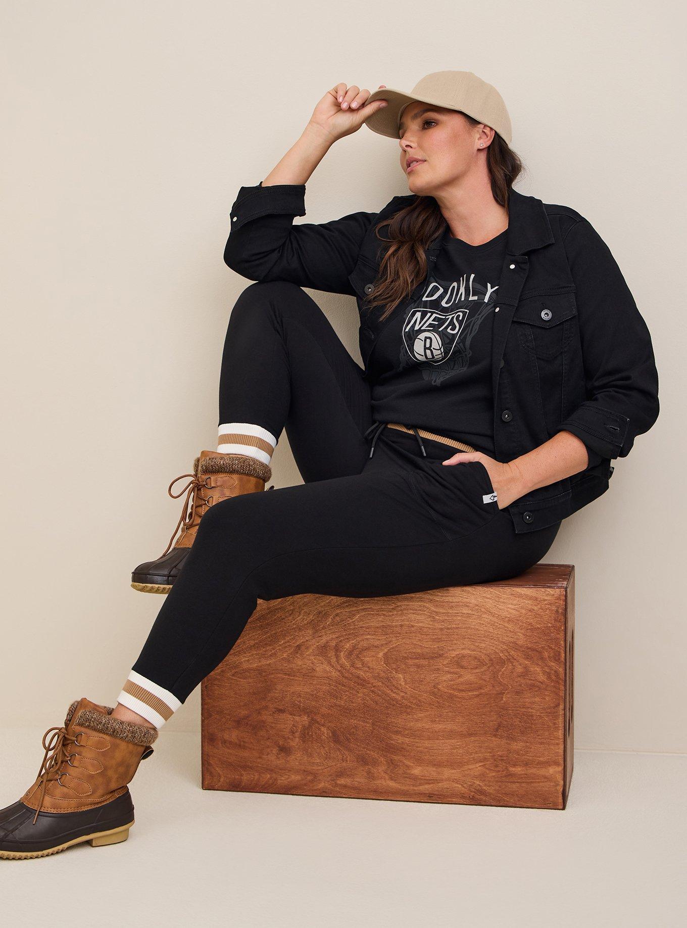Super Soft Denim Trucker Jacket, DEEP BLACK, hi-res