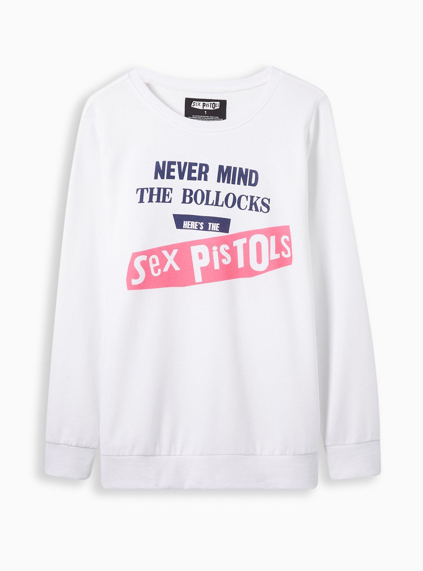 Plus Size - Sex Pistols Cozy Fleece Crew Neck Sweatshirt - Torrid