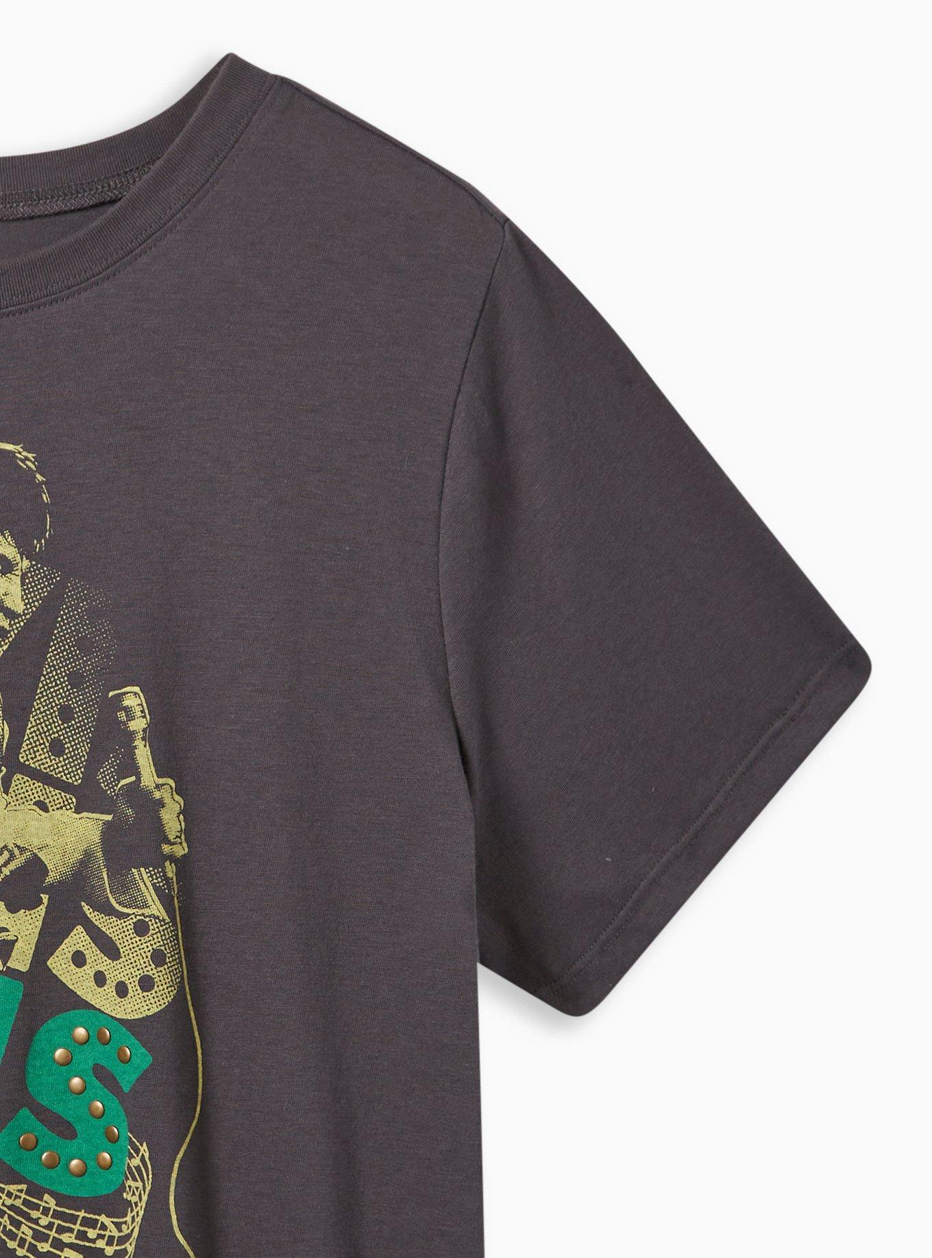 Plus Size Elvis Presley Classic Fit Cotton Crew Neck Tee, VINTAGE BLACK, alternate