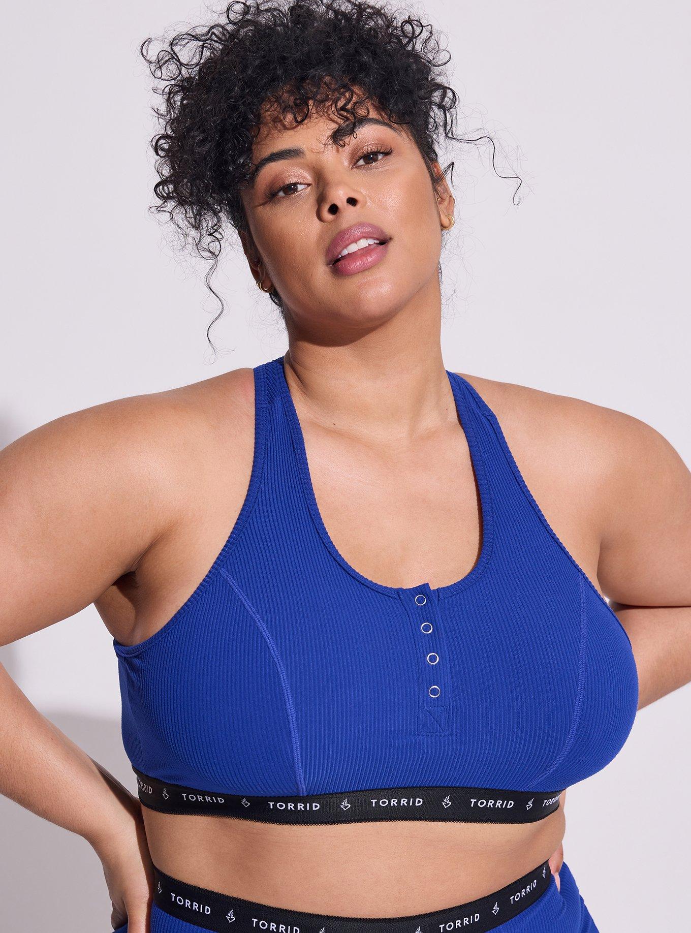 Plus Size - Lightly Lined Rib Henley Bralette - Torrid