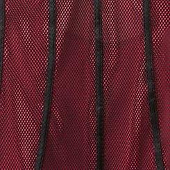 Fishnet And Satin Binding Bodysuit, BLACK AND CABARET, swatch