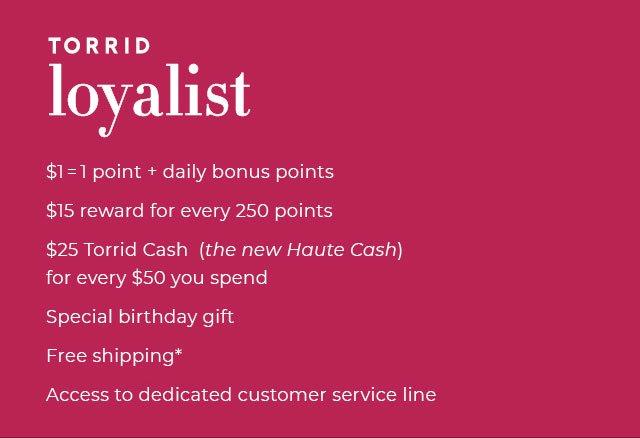 Torrid Rewards Benefits | Torrid