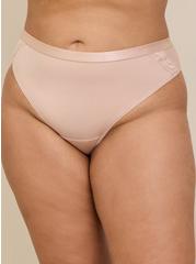 Second Skin Mid-Rise Thong Panty, ROSE DUST, alternate