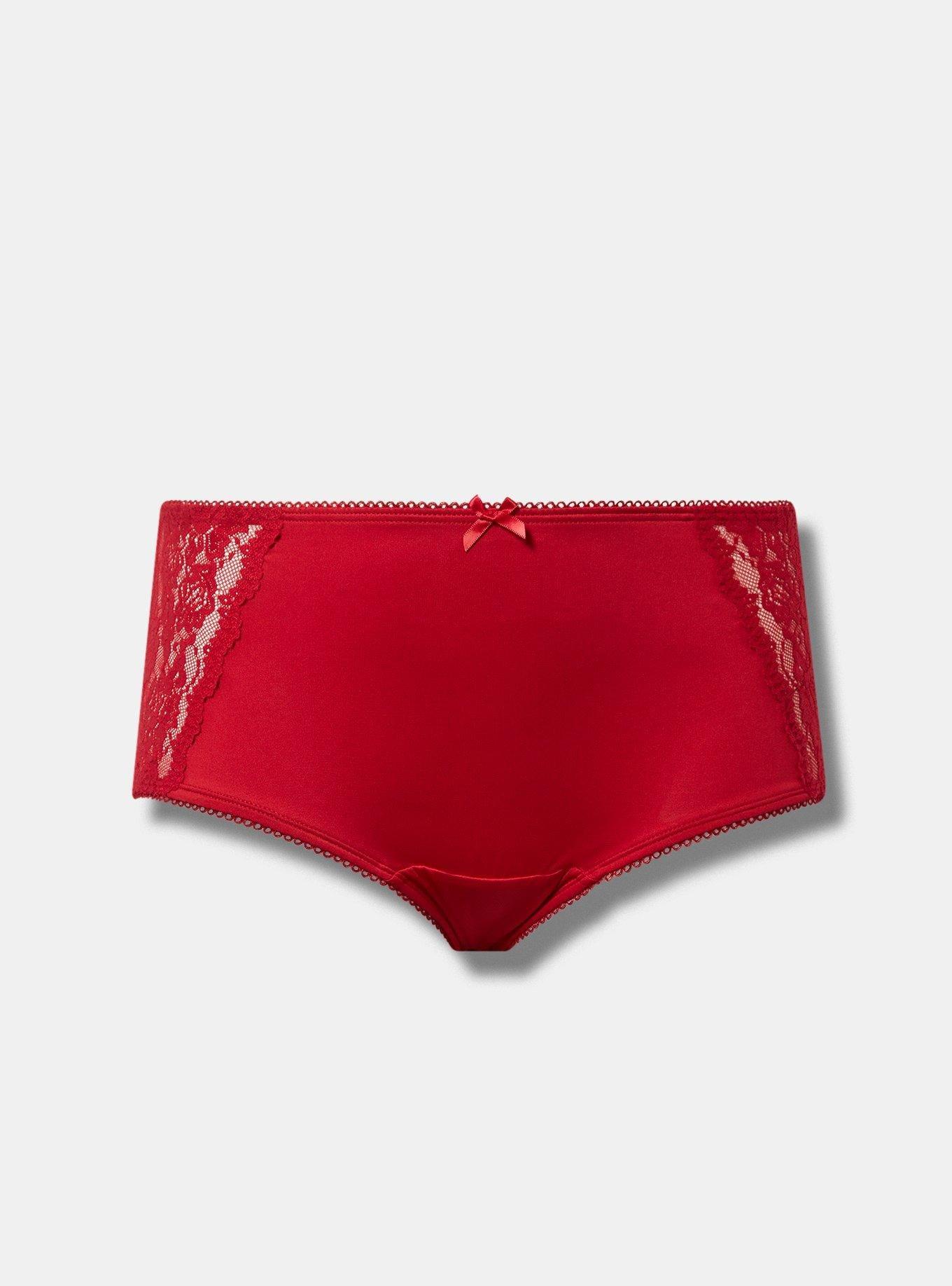 Buy Shimmer Lace-Waist Cotton Cheeky Panty Online