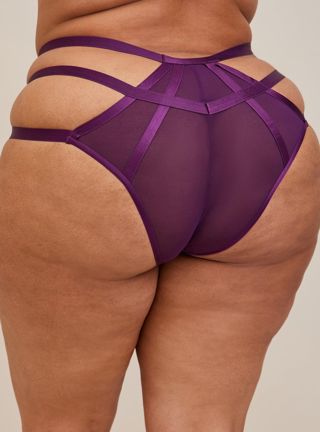 Overt Strappy Mesh Hipster Panty