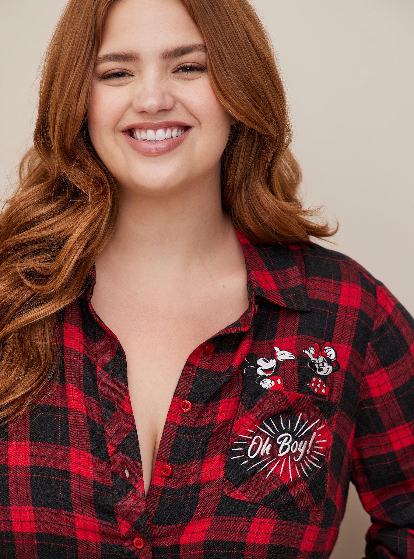 Plus Size - Disney Mickey Mouse Baseball Jersey Top - Torrid