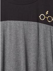Harry Potter Solemnly Swear Long Sleeve Spirit Jersey, DEEP BLACK, alternate