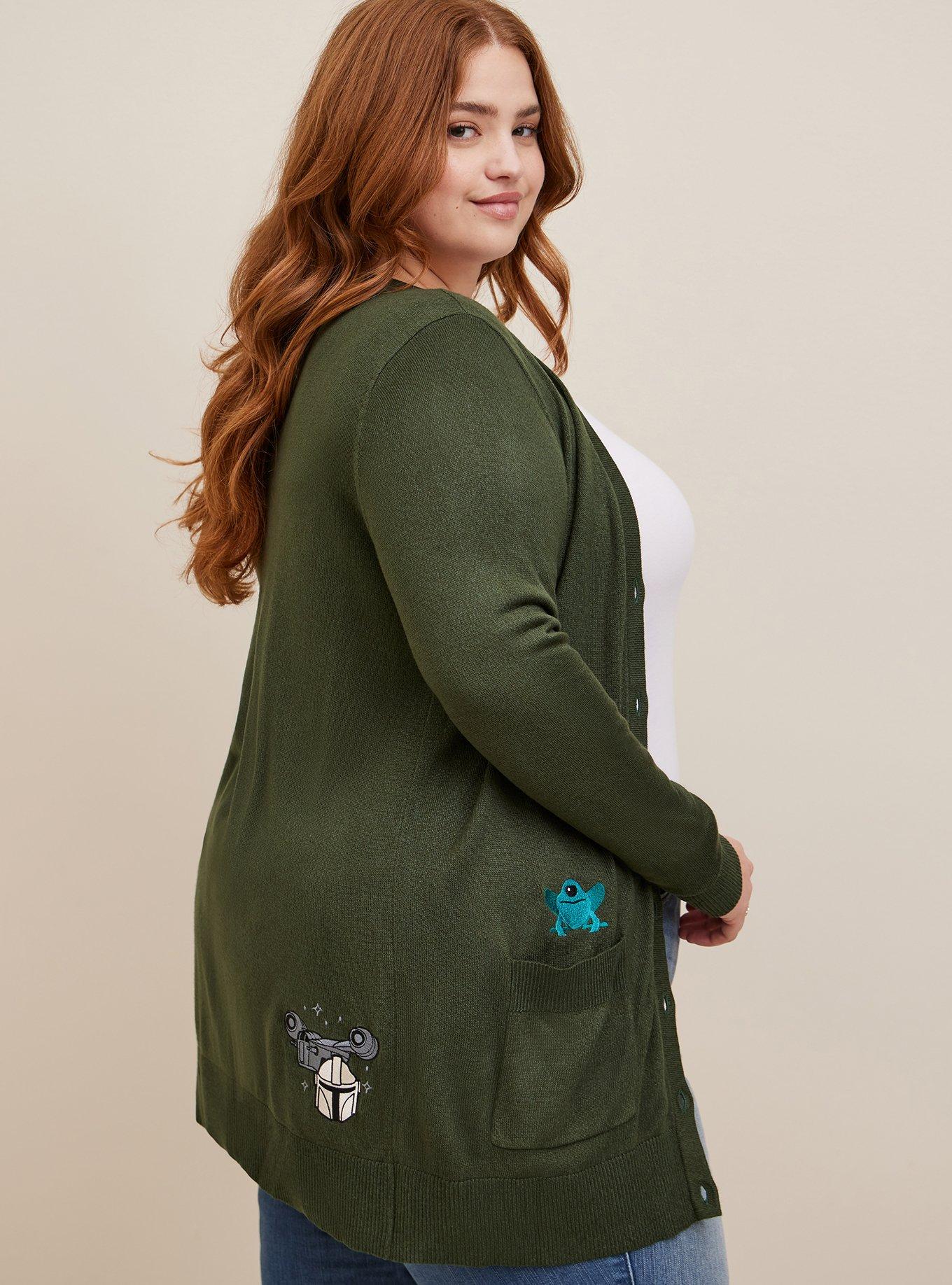 Plus Size Star Wars The Mandalorian Button Front Cardigan Sweater Torrid
