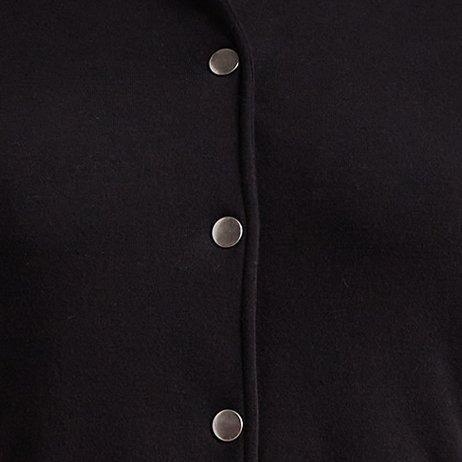 Plus Size Star Wars The Mandalorian Cozy Fleece Varsity Jacket, DEEP BLACK, swatch