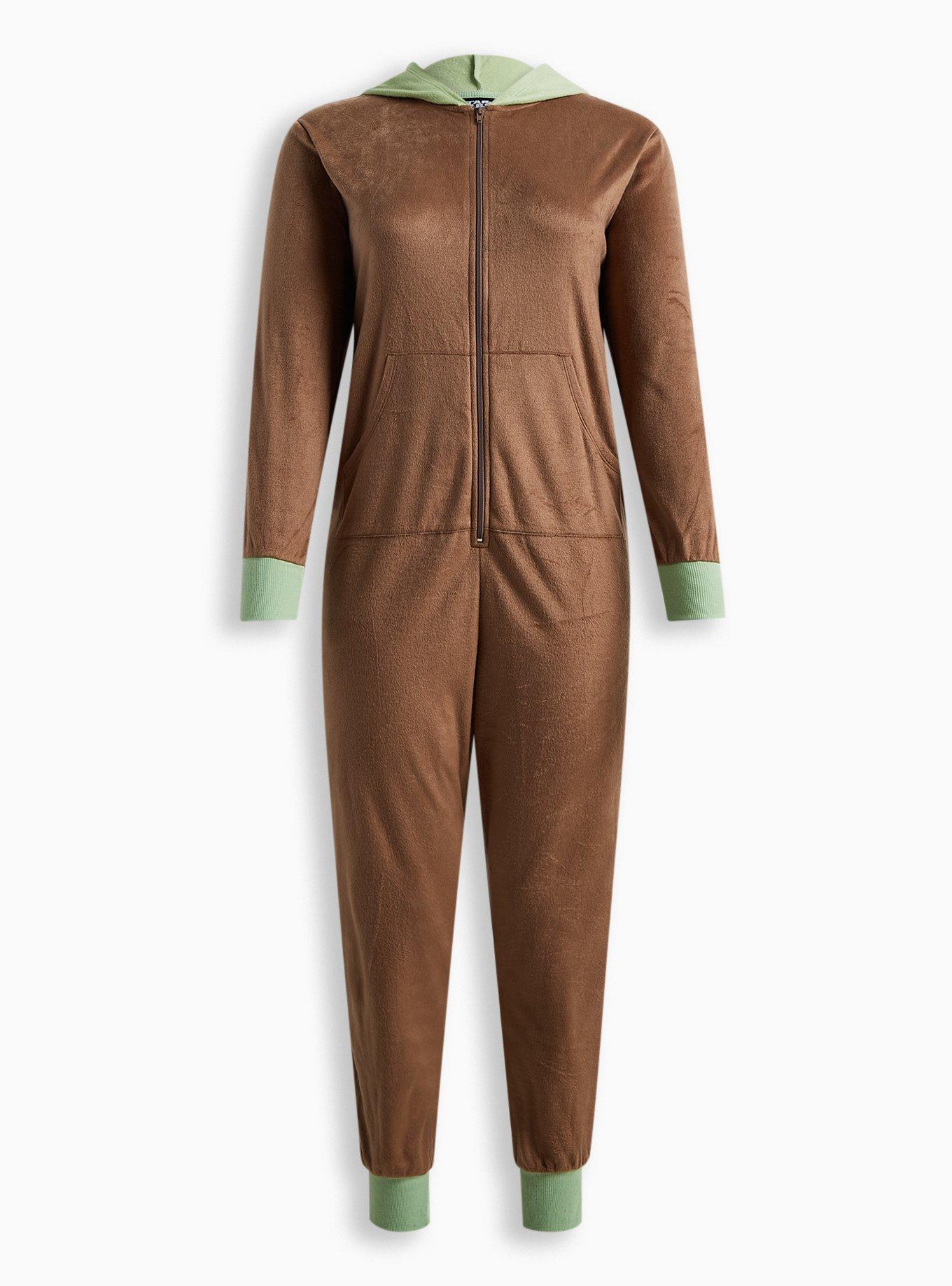 Plus Size Star Wars The Mandalorian Sleep Onesie, CARIBOU, hi-res