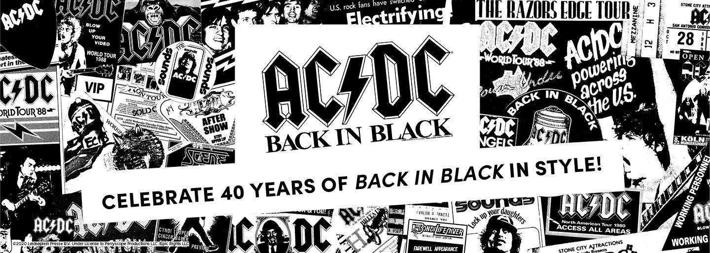 ACDC Back In Black. Celebrate 40 Years of Back in Black In Style!