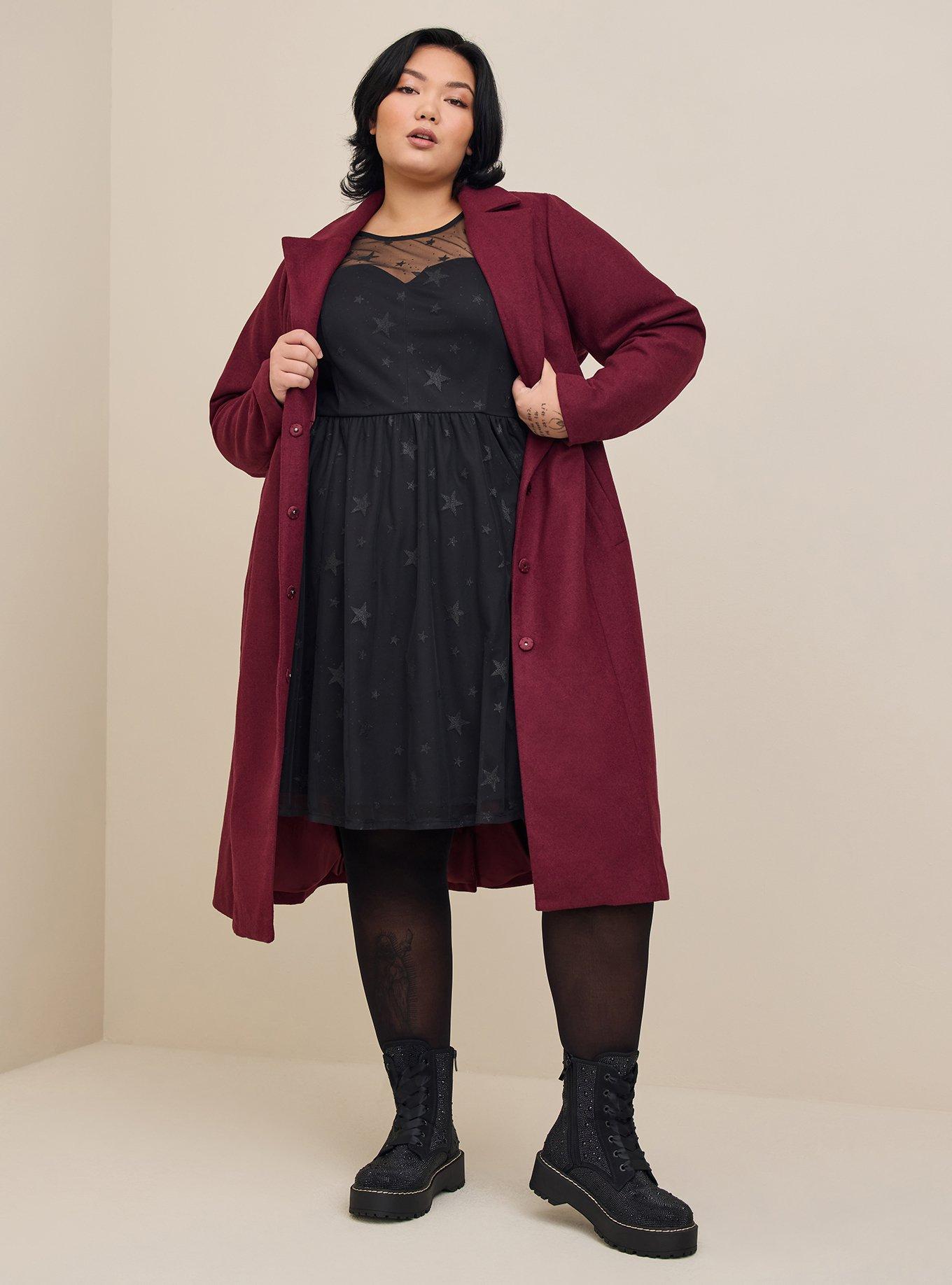 At The Knee Star Mesh Skater Dress, DEEP BLACK, alternate