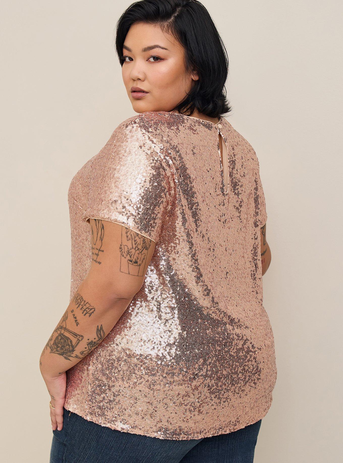 Plus Size - Abbey Sequin Top - Torrid