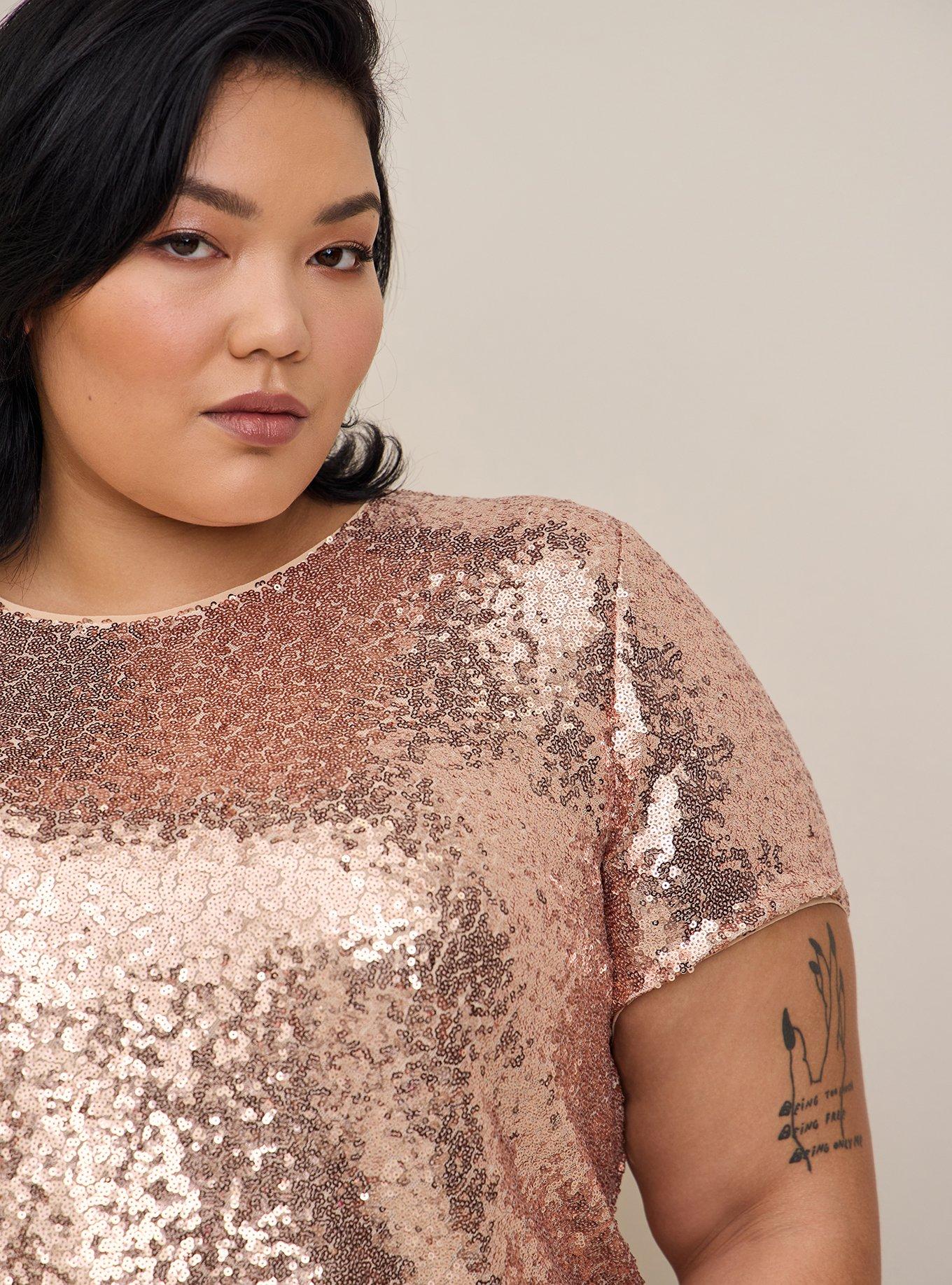 Plus Size - Abbey Sequin Top - Torrid