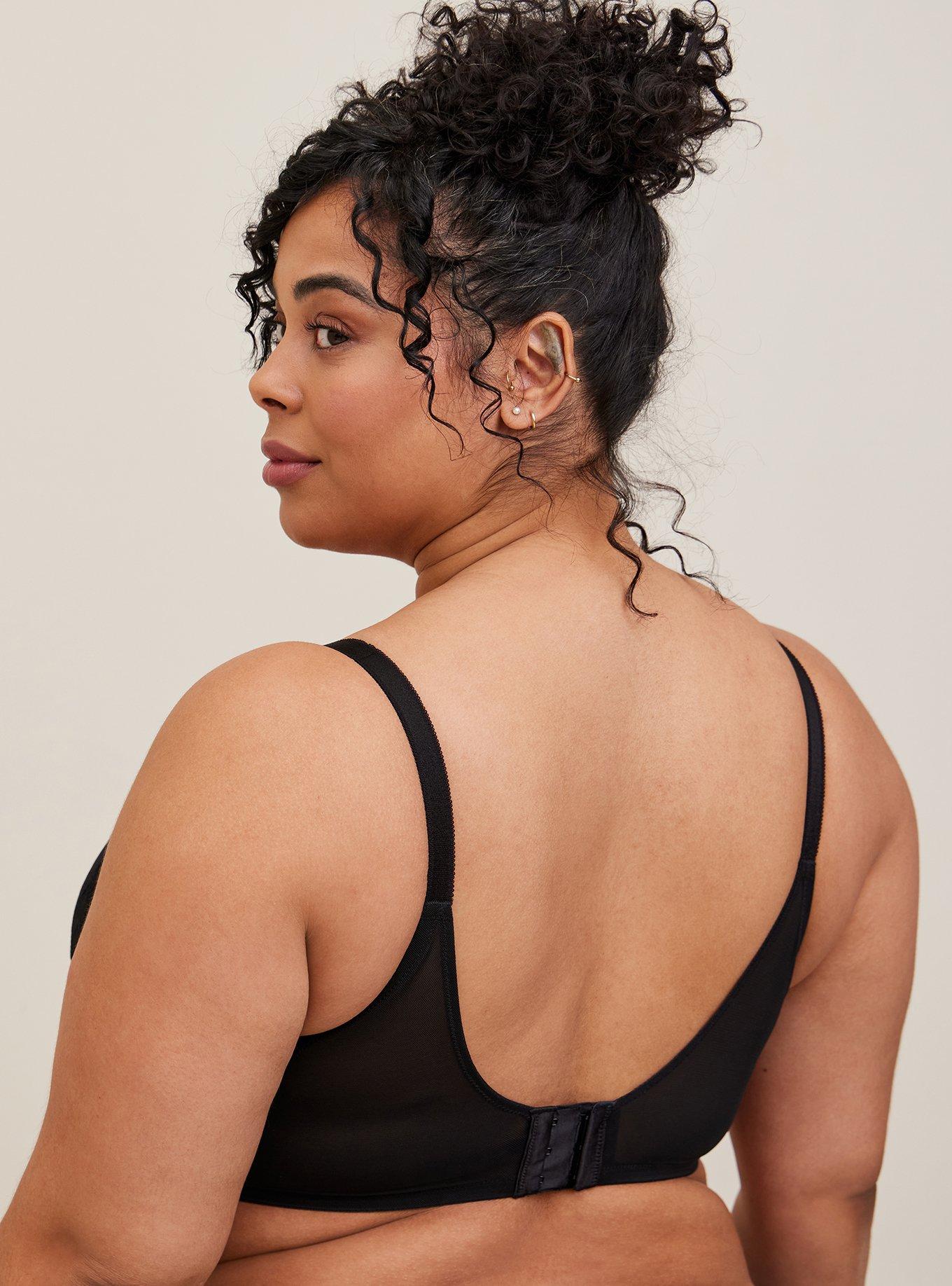 Plus Size - Plunge Lightly Lined Lace 360° Back Smoothing™ Bra - Torrid