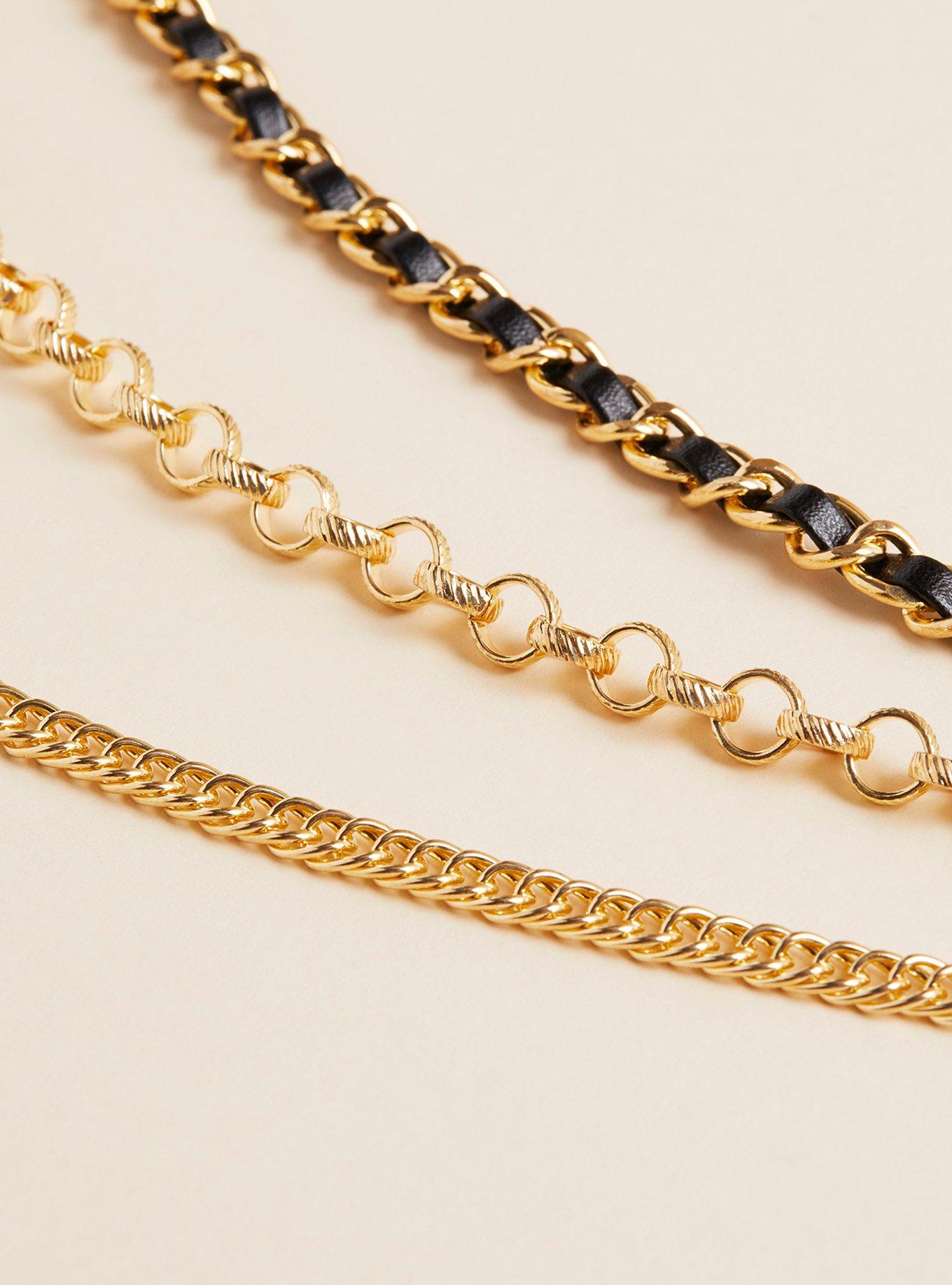Woven Chain Belt, GOLD, alternate