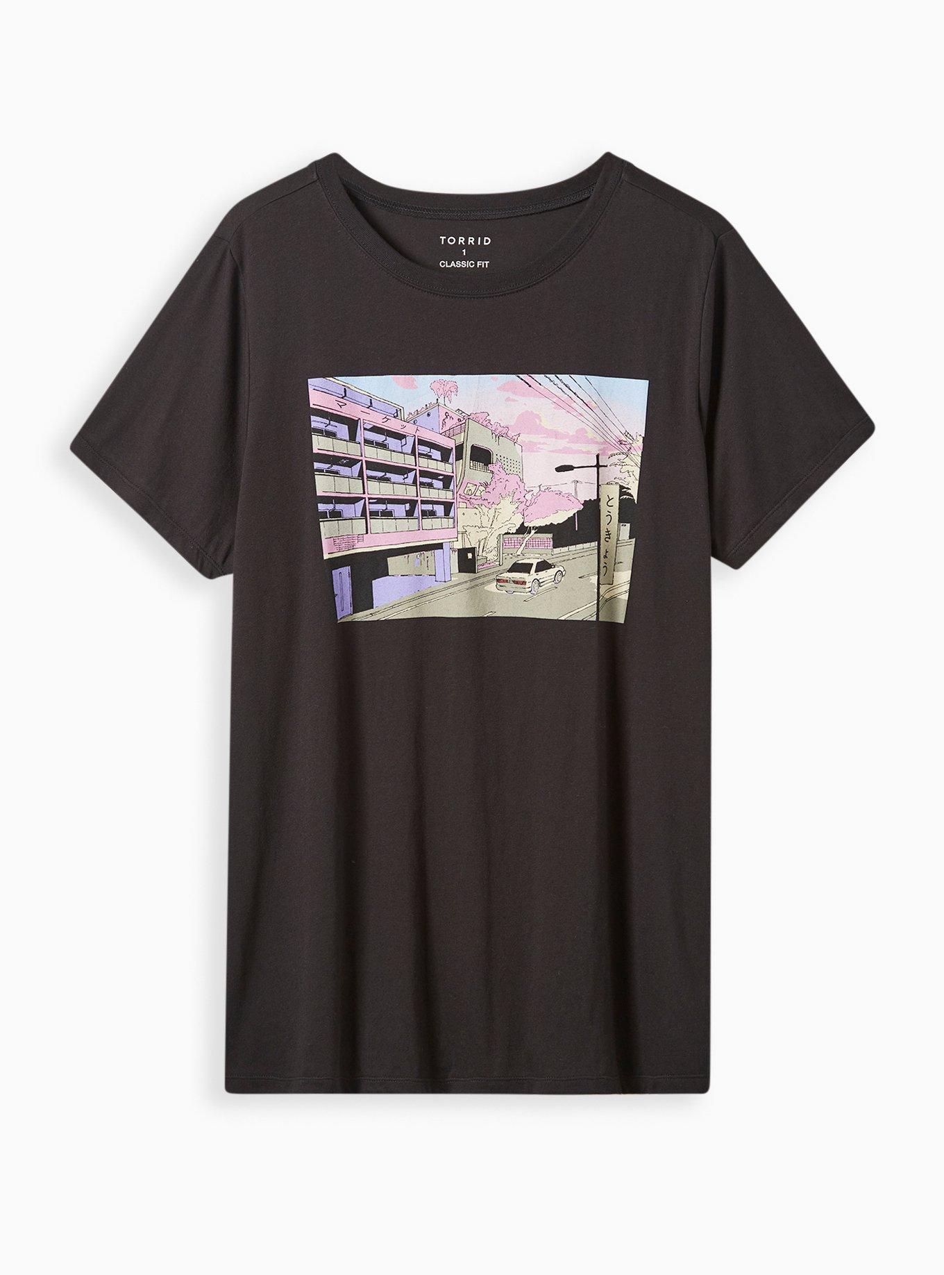 Classic Fit Tee - Cotton Anime Car Black, DEEP BLACK, hi-res