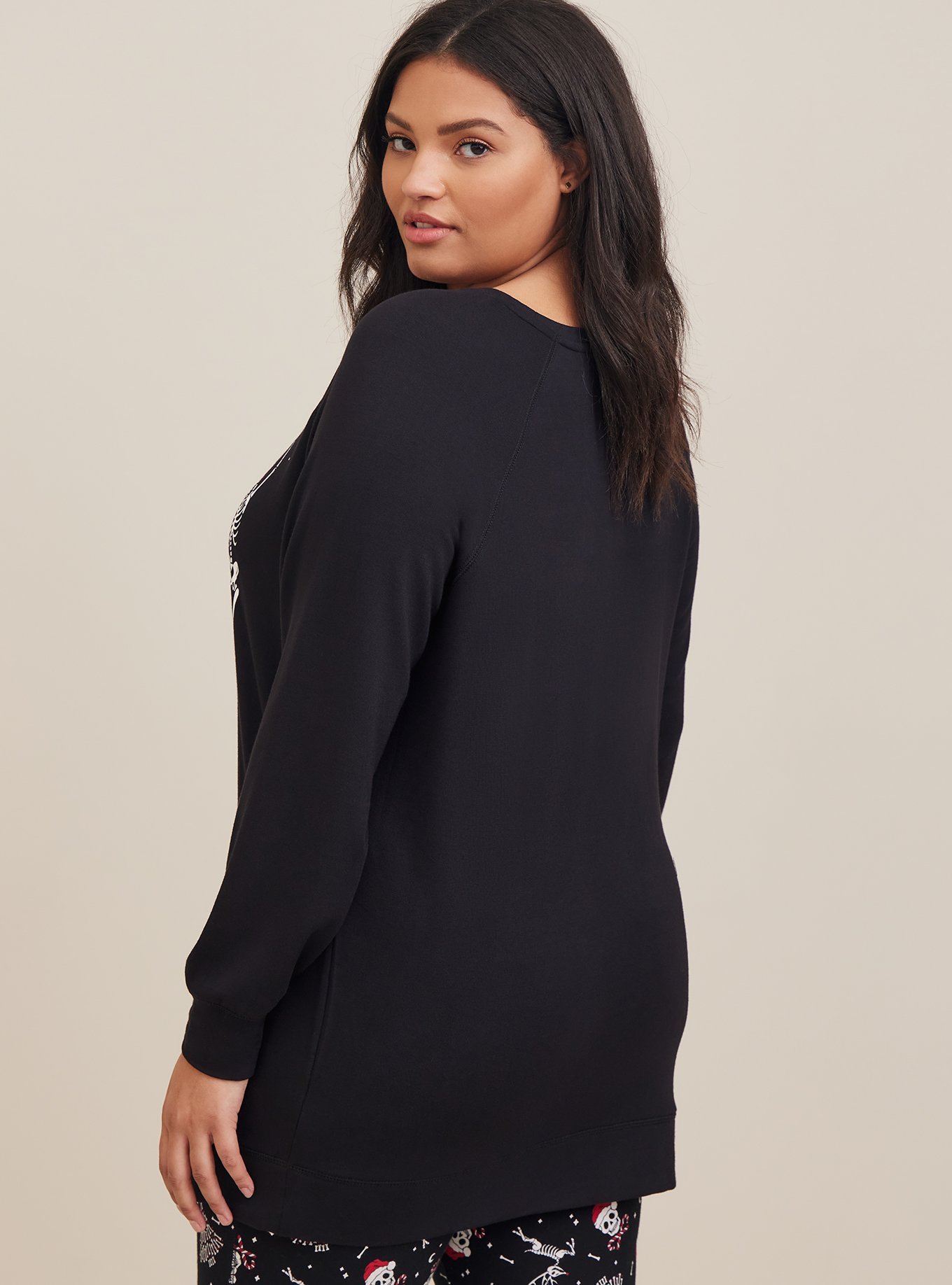 Plus Size - Dream Fleece Long Sleeve Sleep Tunic - Torrid