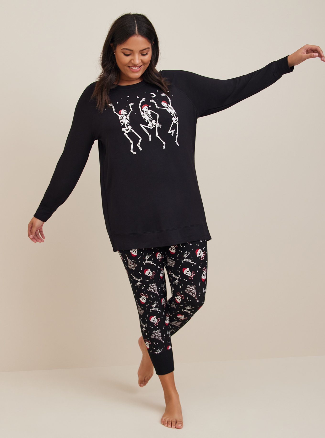 Plus Size - Dream Fleece Long Sleeve Sleep Tunic - Torrid