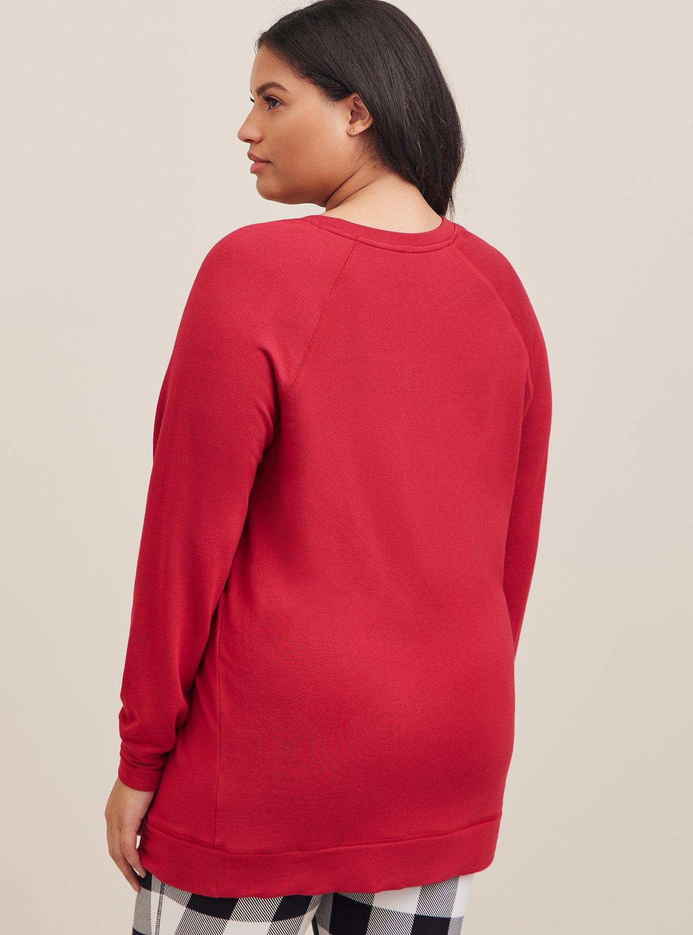 Plus Size - Dream Fleece Long Sleeve Sleep Tunic - Torrid