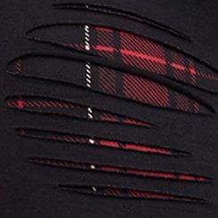 Full Length Comfort Waist Shredded Back Premium Legging, BLACK, swatch