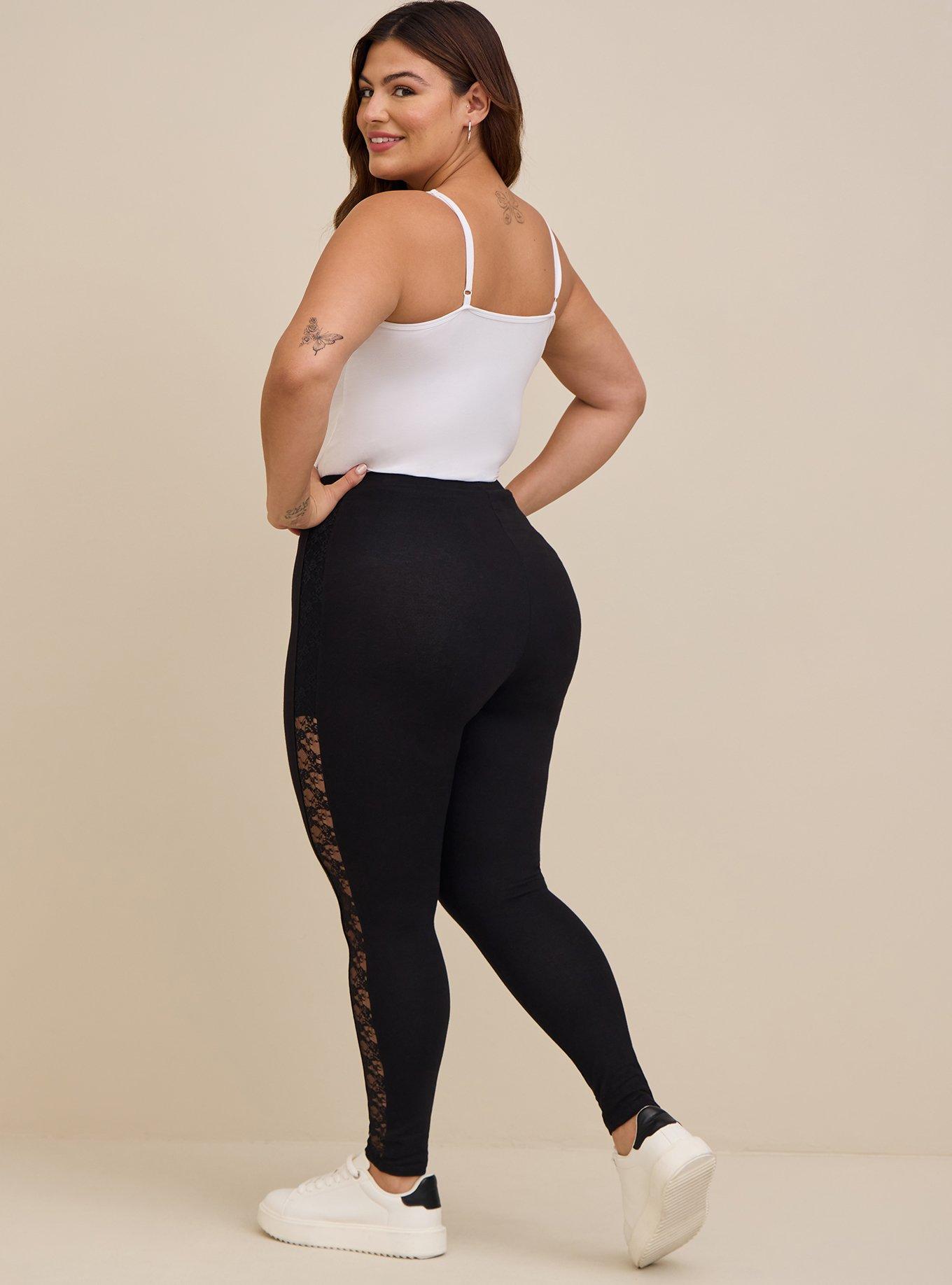 Plus Size - Side Lattice Leggings - Torrid