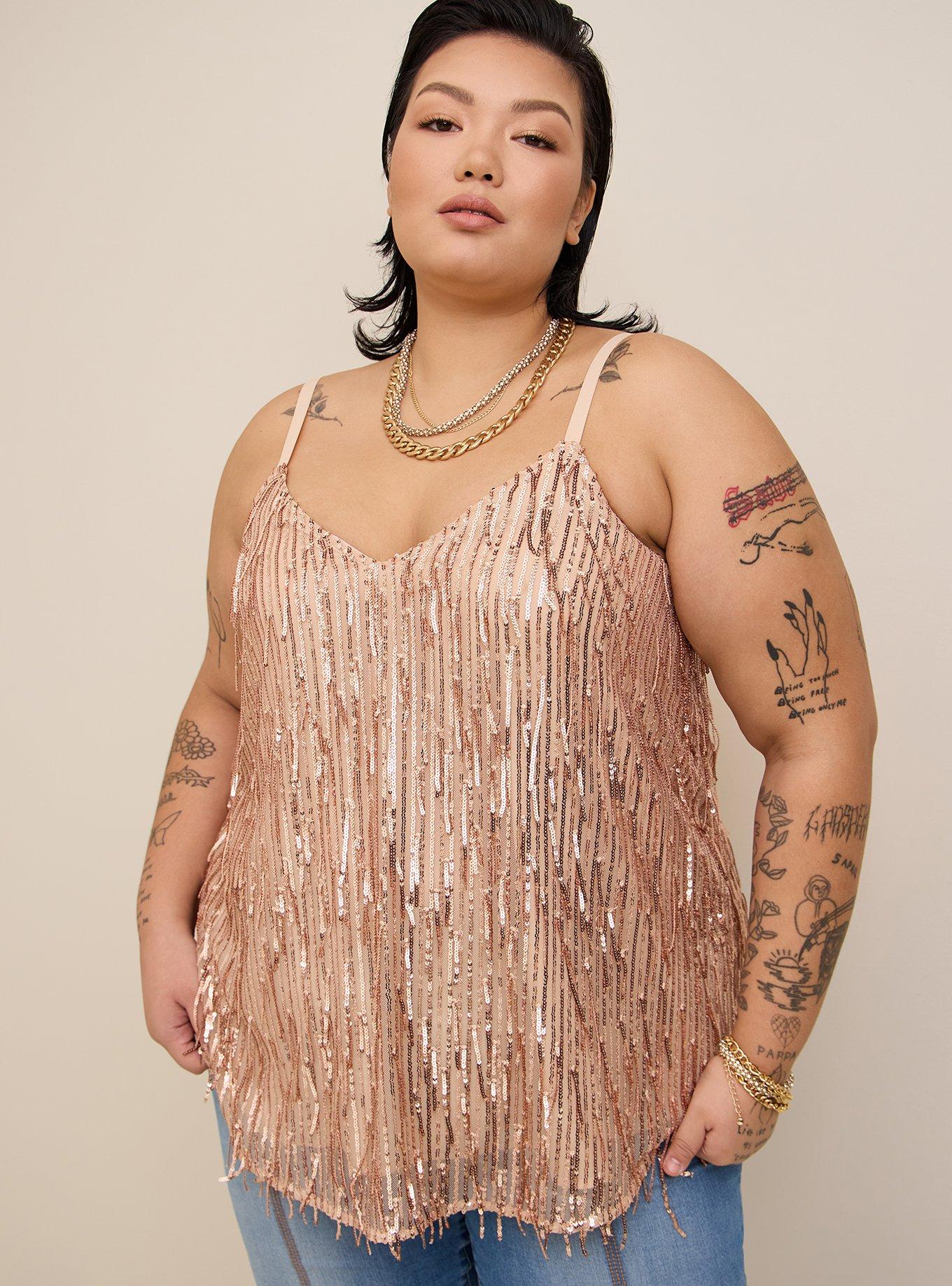 Plus Size - Sequin Bomber - Gold - Torrid