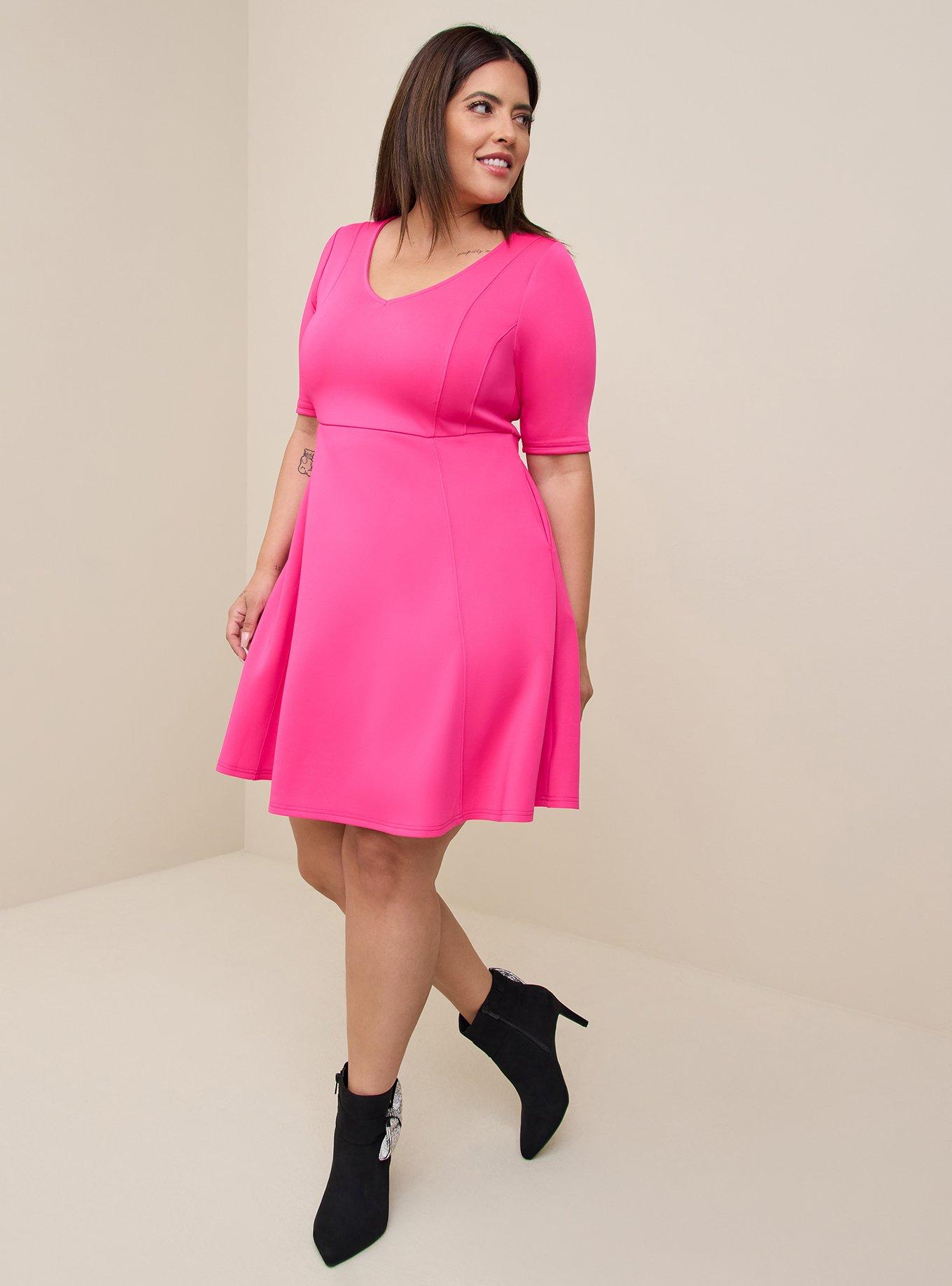 Plus size hotsell scuba dress