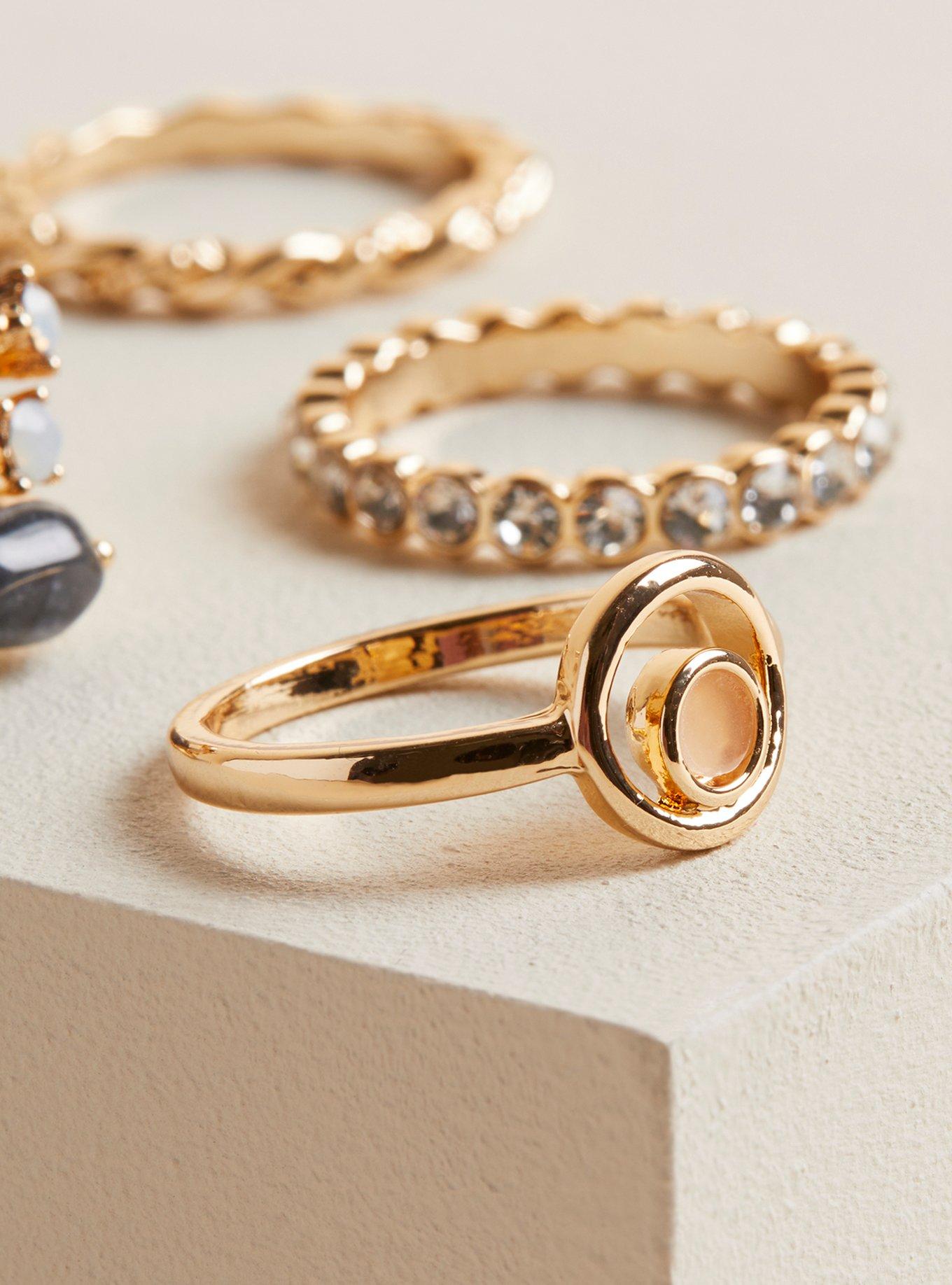 Plus Size Rhinestone Ring Set Torrid