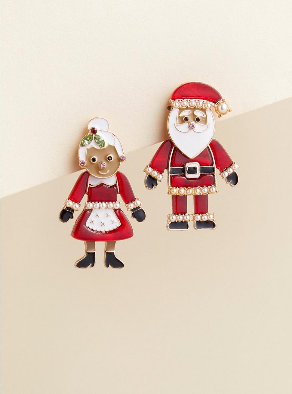 Mrs & Mr Claus Earring, COLOR 1, hi-res