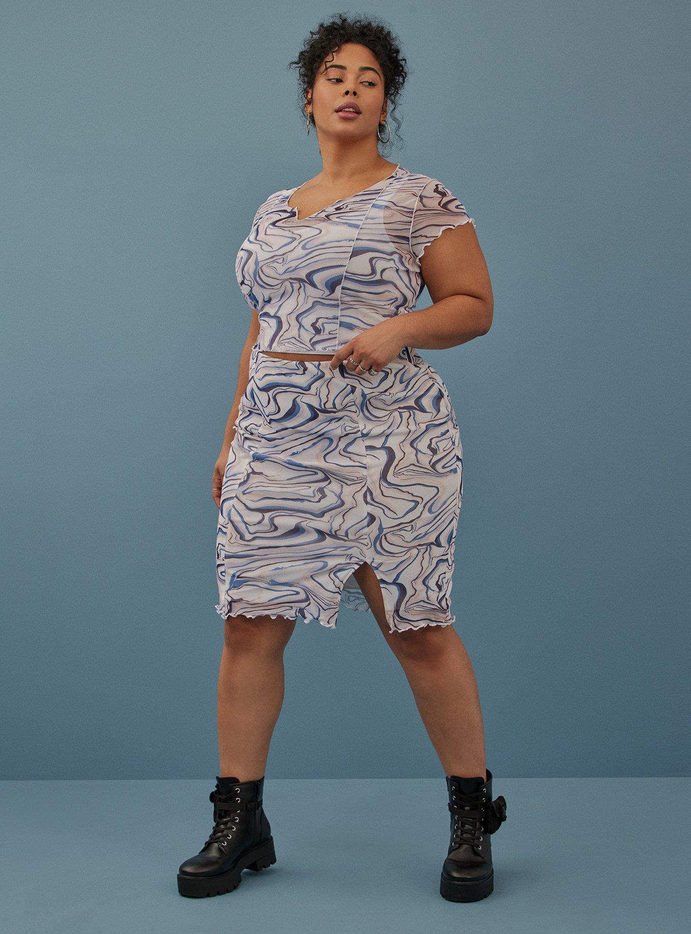 Festi Cropped Mesh Exposed Seam Top, MULTI, alternate