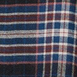 Lizzie Button-Up Shirt, DEEP BLACK PLAID, swatch