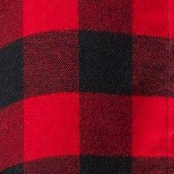 Lizzie Softest Flannel Button-Down Long Sleeve Shirt, TRADITIONAL BUFFALO JESTER RED PLAID, swatch